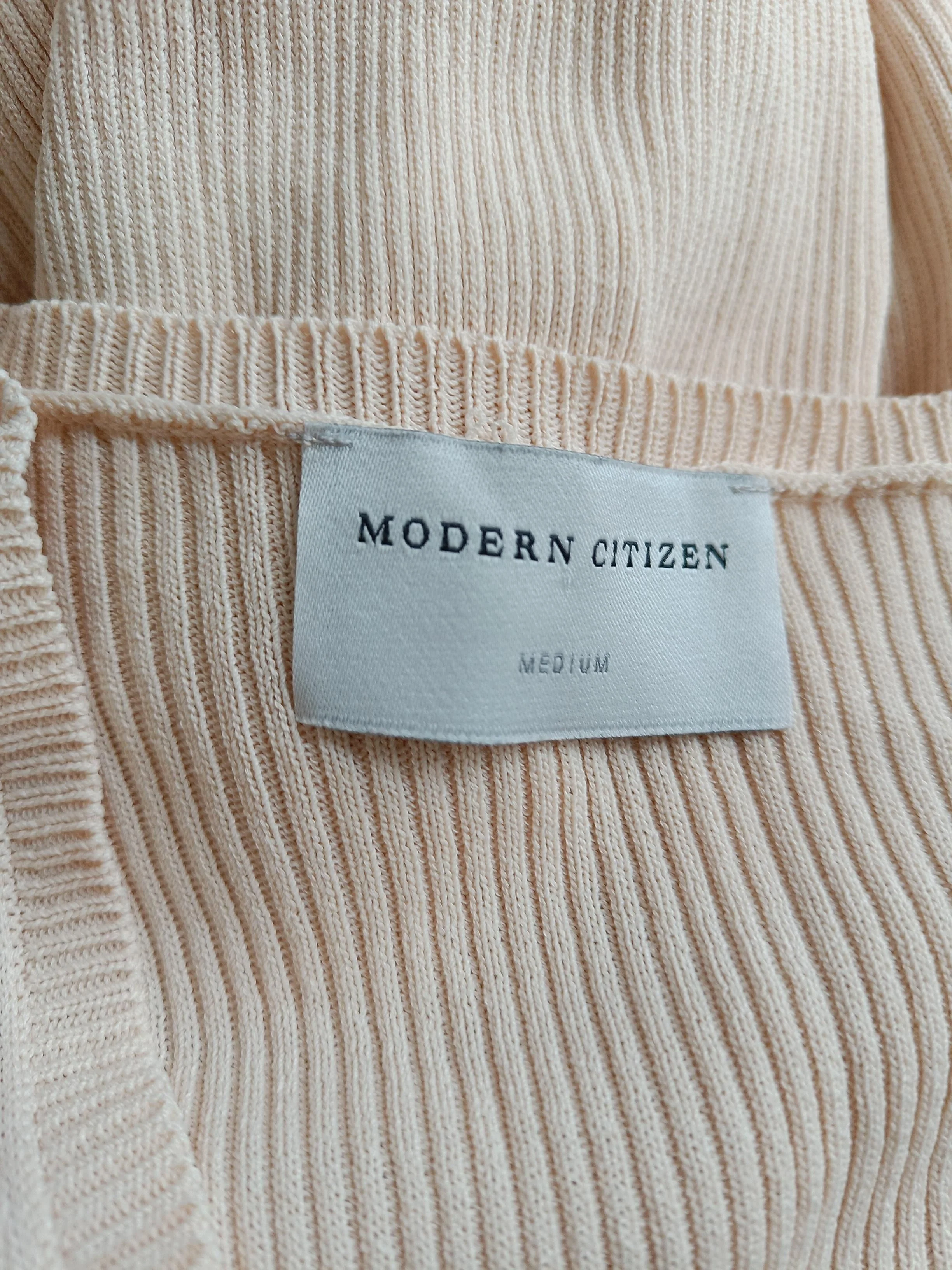 Modern Citizen Wrap Midi Dress M in Cream - Image 5