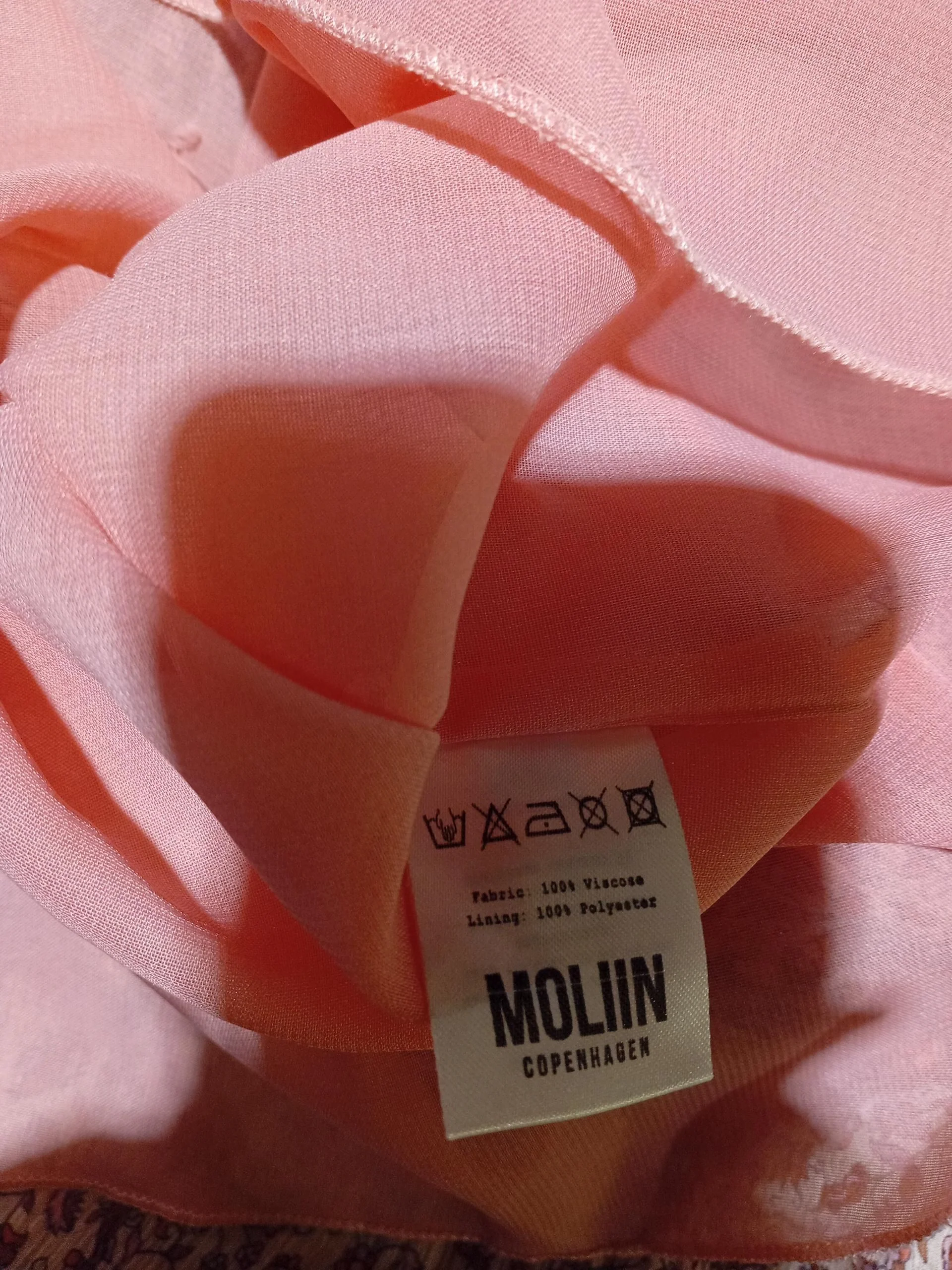 Moliin Copenhagen Shirt Midi Dress S in Pink - Image 6