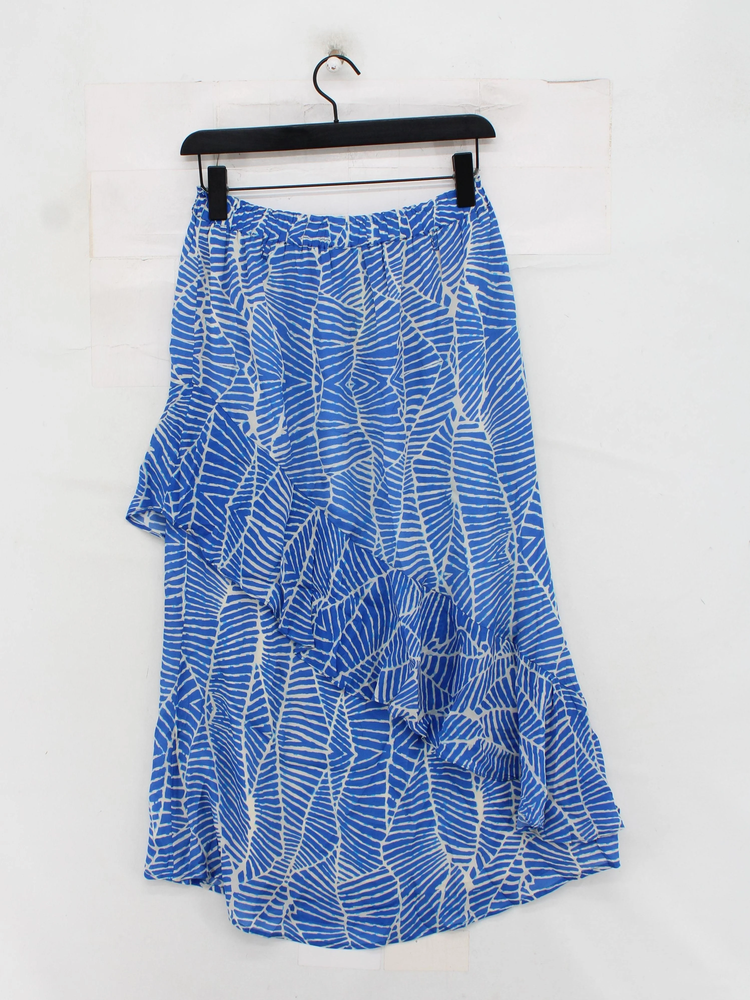 Moliin Copenhagen Women's Midi Skirt M Blue Viscose with Polyester Wrap - Image 2