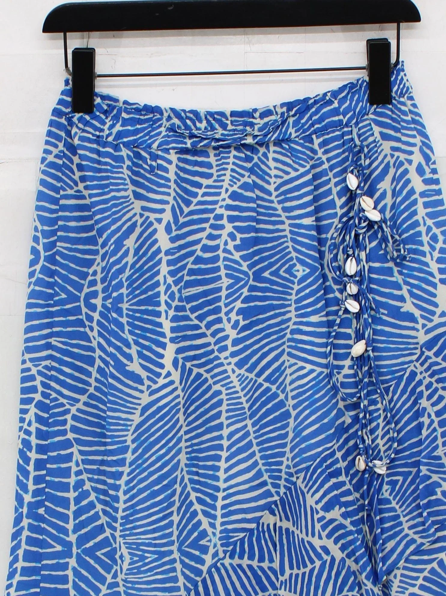 Moliin Copenhagen Women's Midi Skirt M Blue Viscose with Polyester Wrap - Image 3