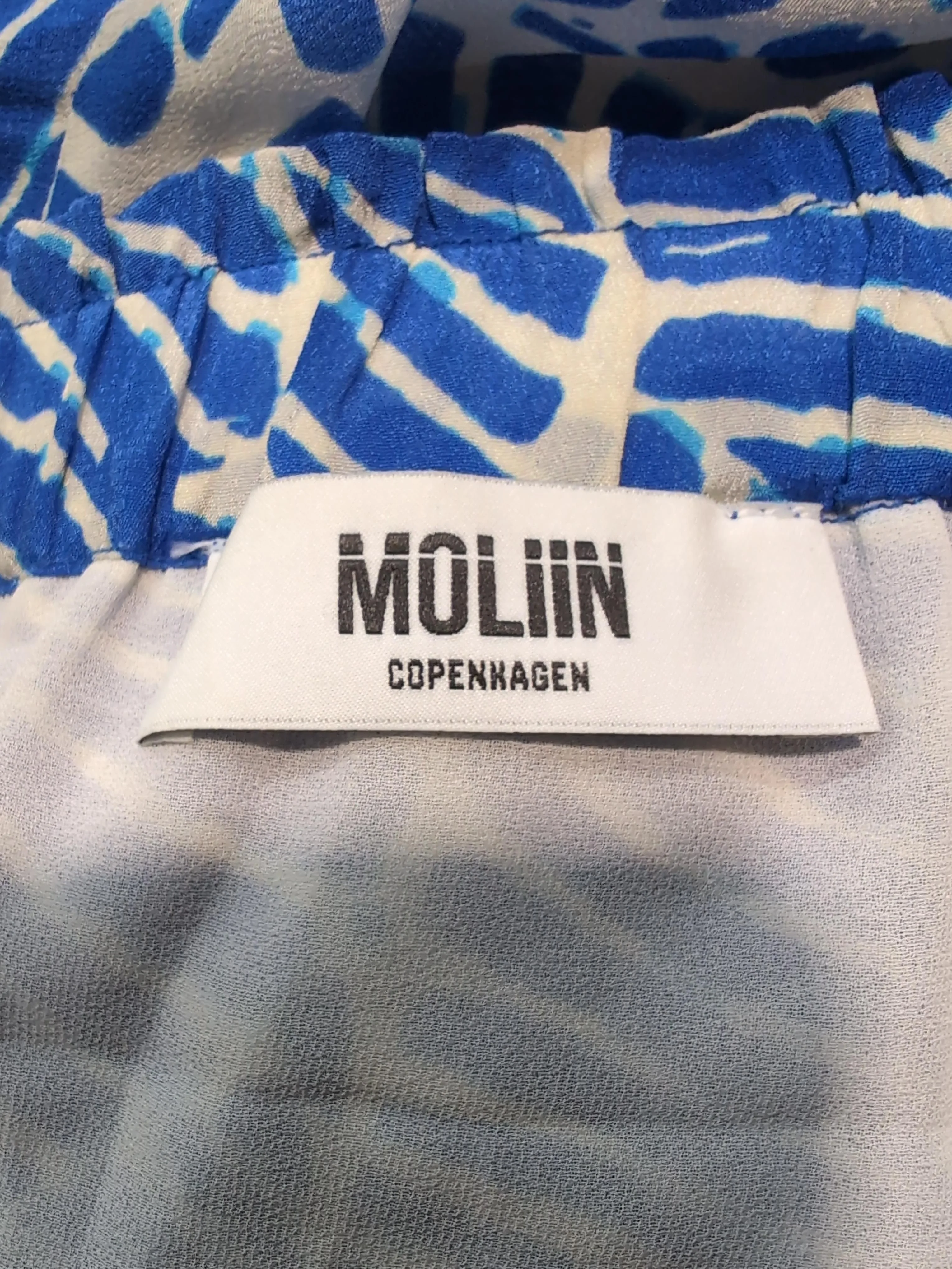 Moliin Copenhagen Women's Midi Skirt M Blue Viscose with Polyester Wrap - Image 5