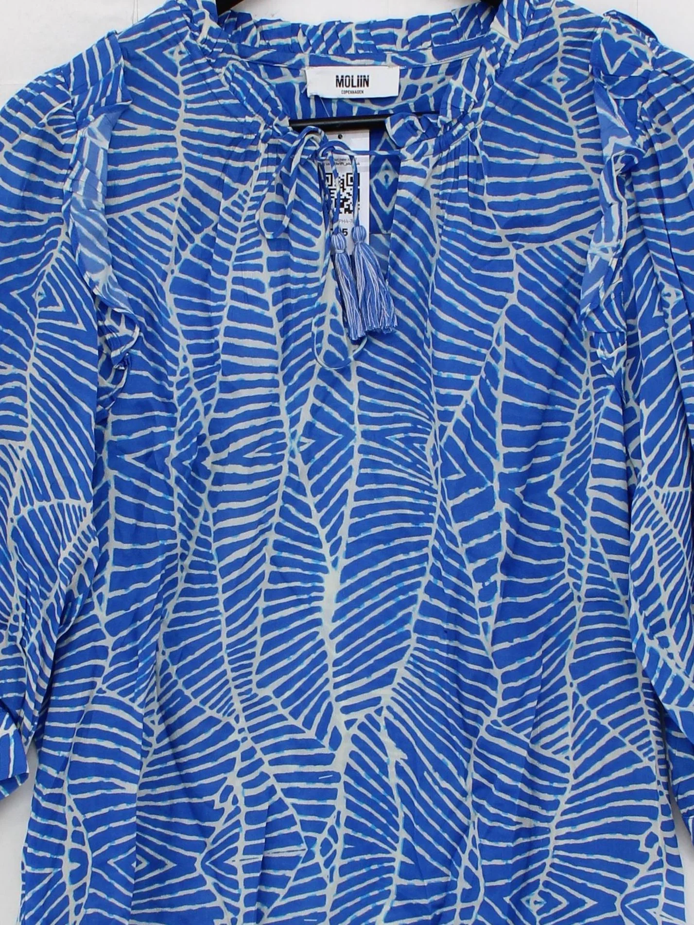 Moliin Copenhagen Women's Top M Blue 100% Viscose Tunic - Image 3