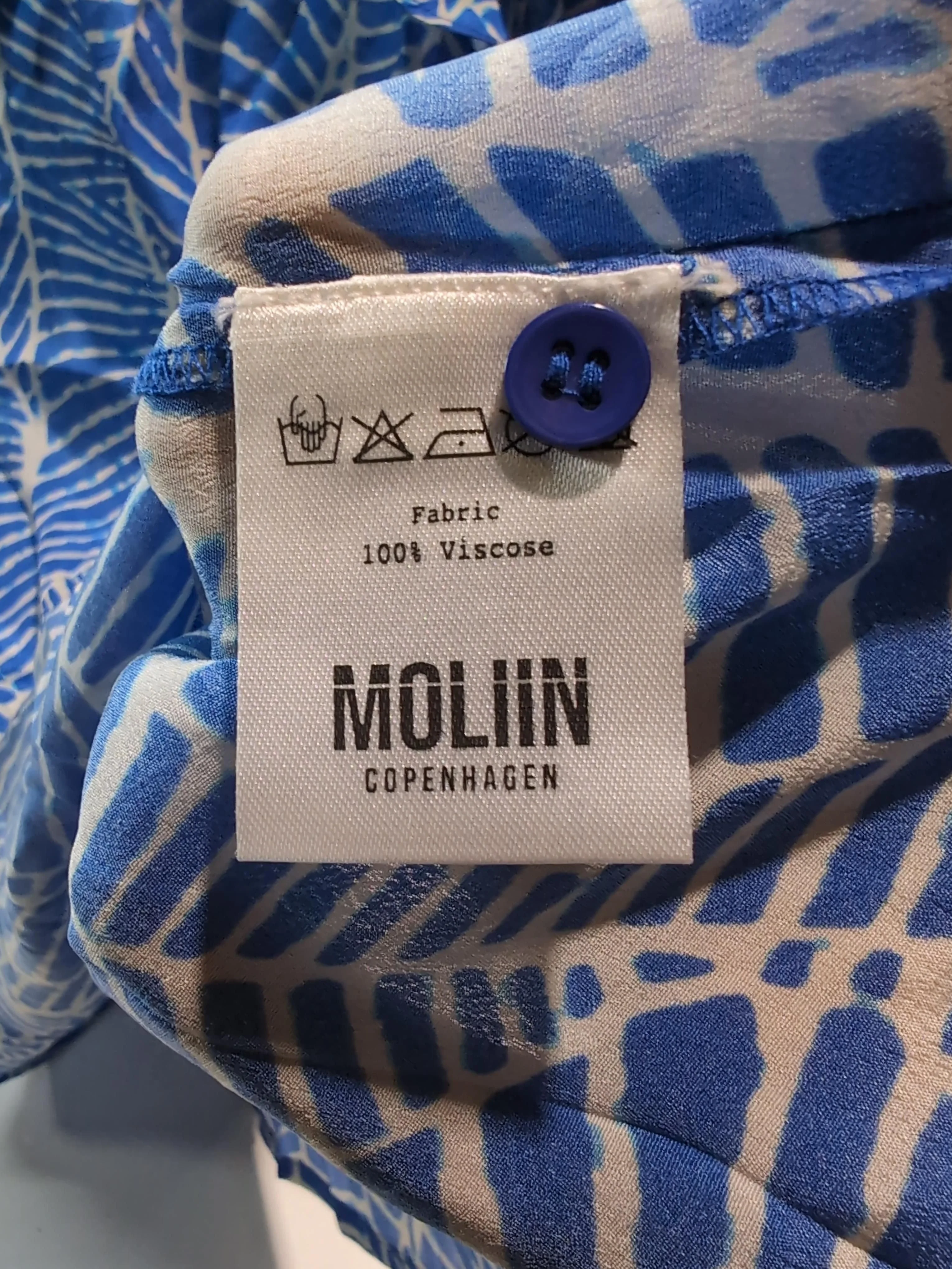 Moliin Copenhagen Women's Top M Blue 100% Viscose Tunic - Image 6
