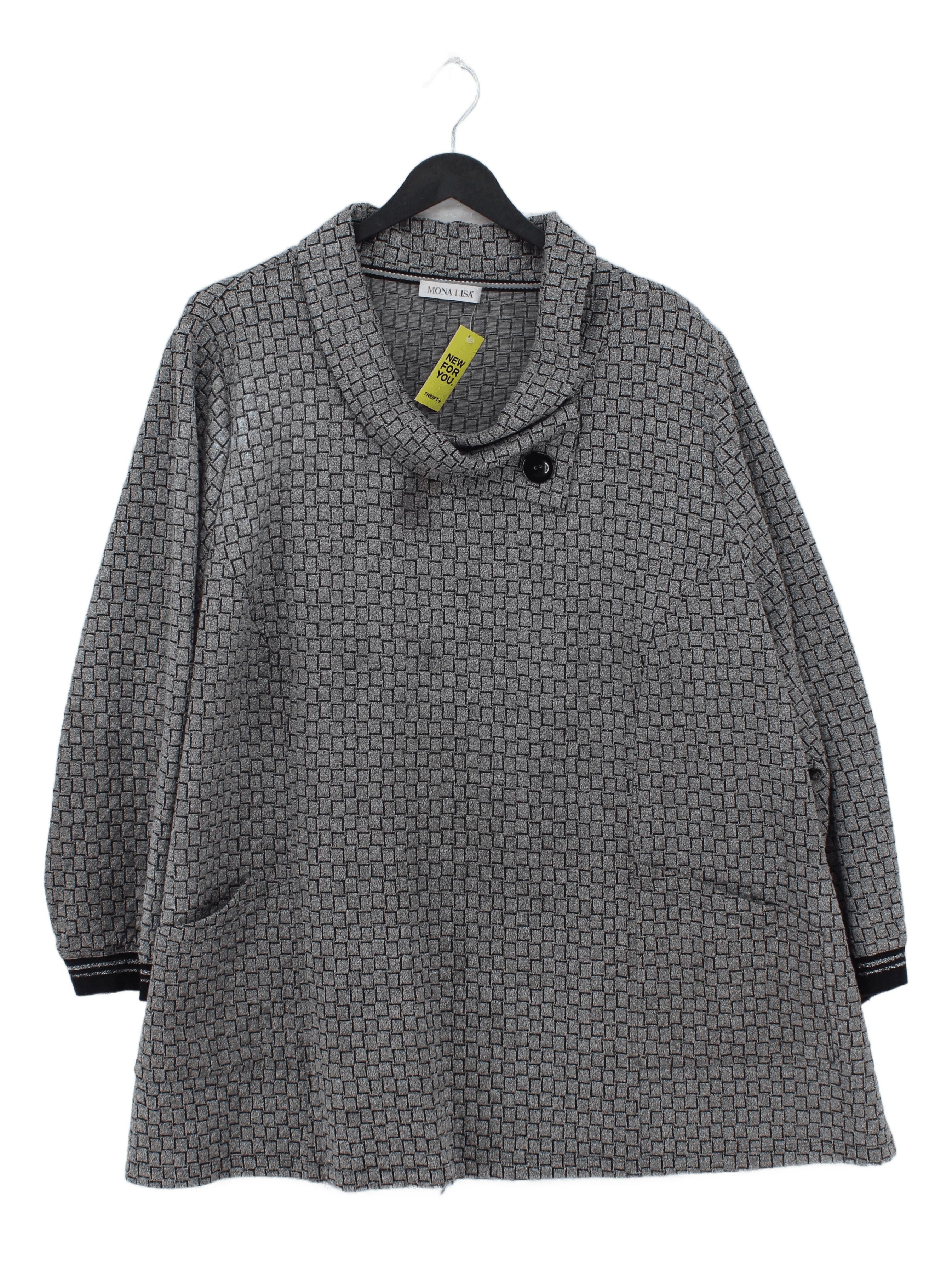 Mona Lisa Women's Top L Grey Viscose with Polyester, Elastane Tunic