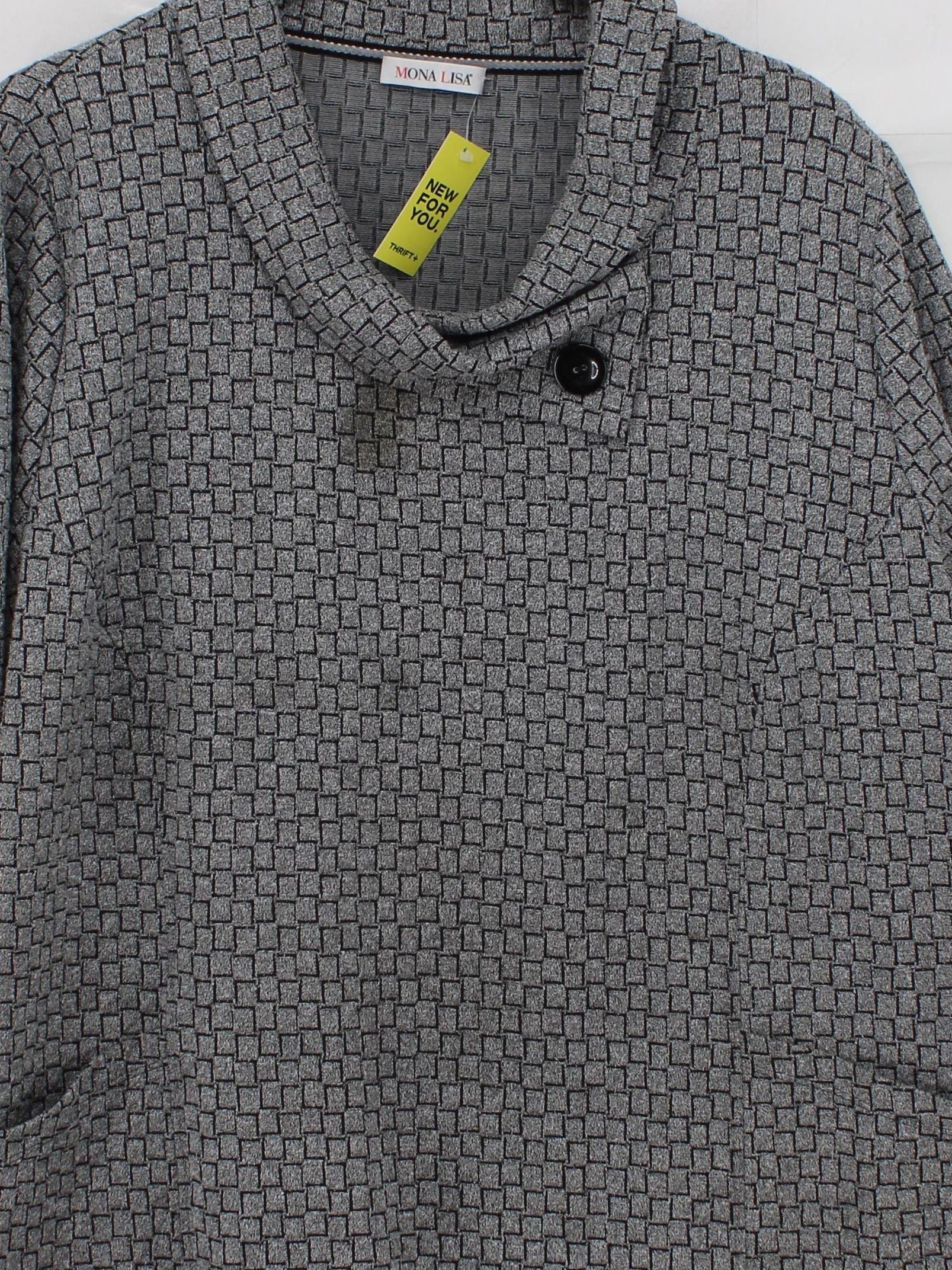 Mona Lisa Women's Top L Grey Viscose with Polyester, Elastane Tunic - Image 3