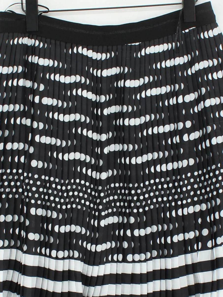 Mona Women's Midi Skirt UK 16 Multi Polkadot 100% Polyester Midi Pleated - Image 3