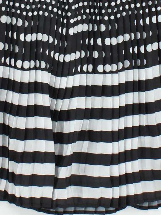 Mona Women's Midi Skirt UK 16 Multi Polkadot 100% Polyester Midi Pleated - Image 4