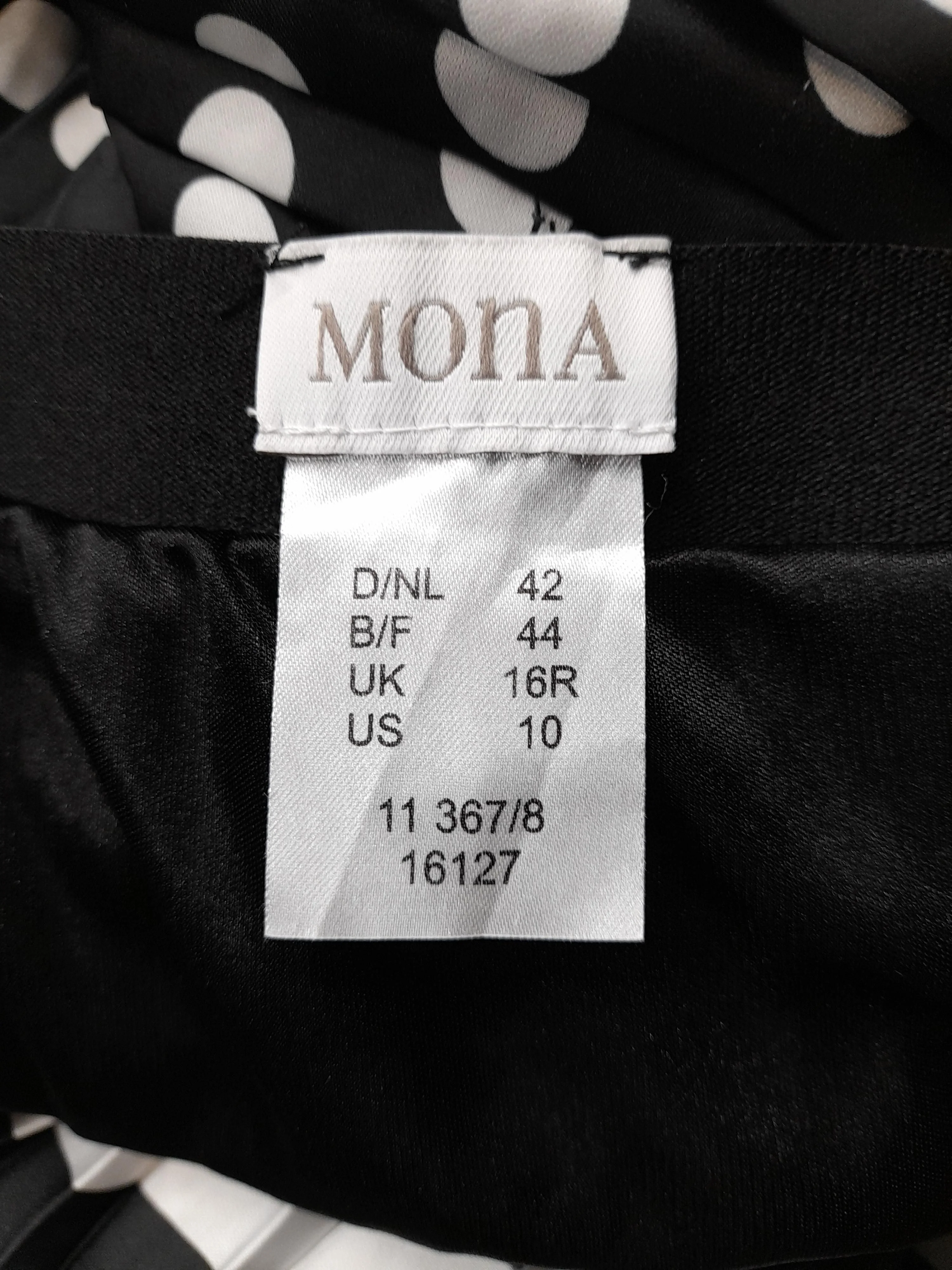 Mona Women's Midi Skirt UK 16 Multi Polkadot 100% Polyester Midi Pleated - Image 5