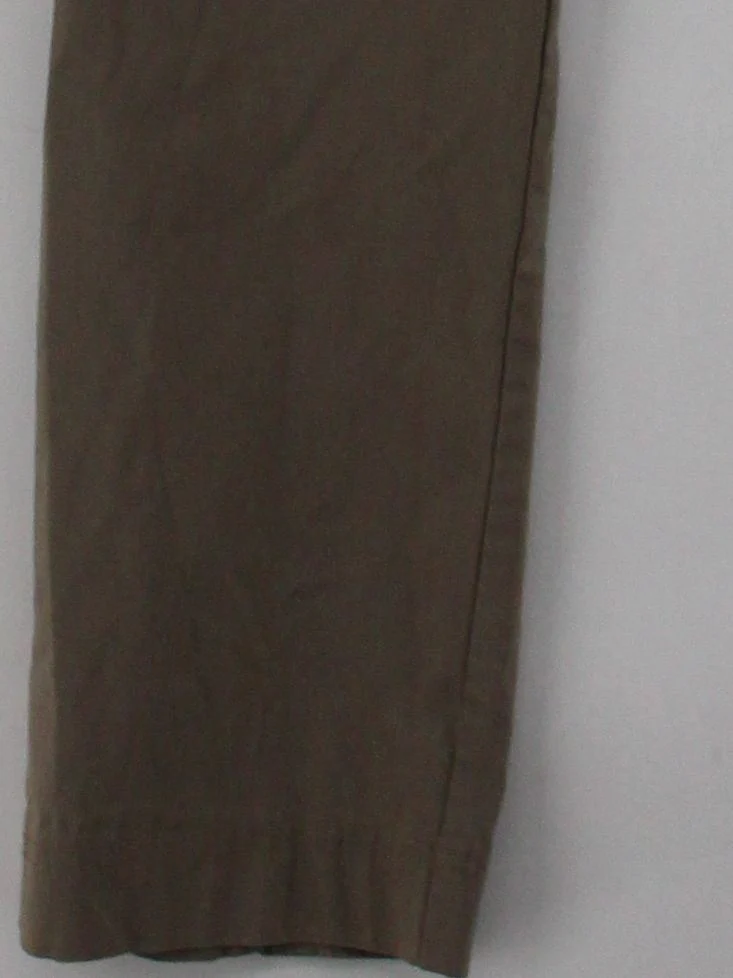 Mona Women's Trousers M Brown Viscose with Polyamide, Elastane Straight Chino - Image 4