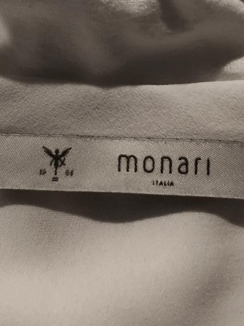 Monari Women's Top UK 10 White Polyester with Viscose, Elastane Basic - Image 6