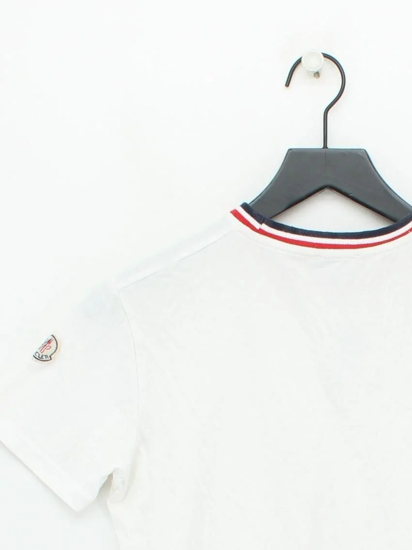 Moncler Men's T-Shirt L White 100% Cotton Basic - Image 2
