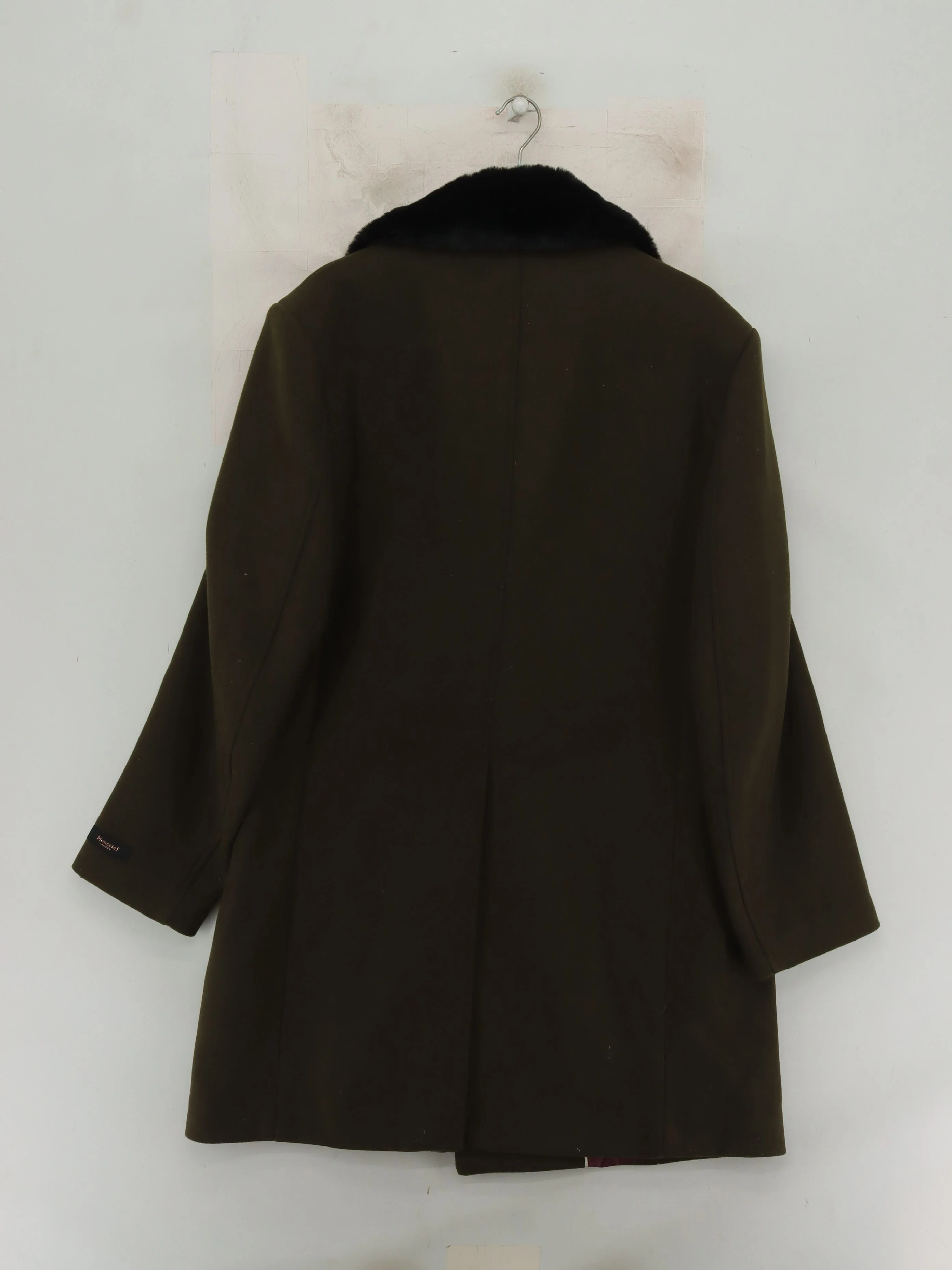 Moncrief Men's Coat Chest: 44 in Green Wool with Polyester Overcoat - Image 2