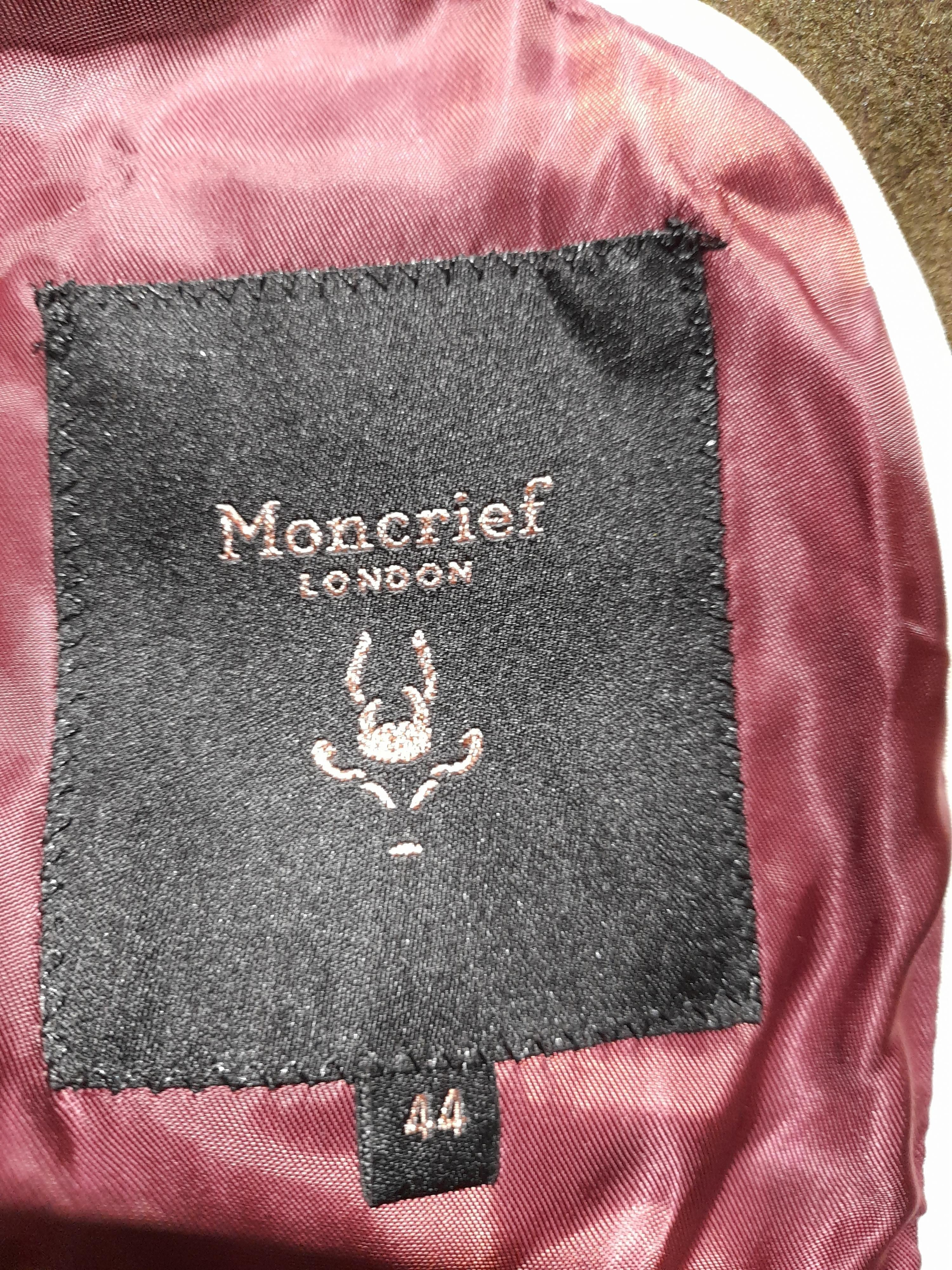 Moncrief Men's Coat Chest: 44 in Green Wool with Polyester Overcoat - Image 5
