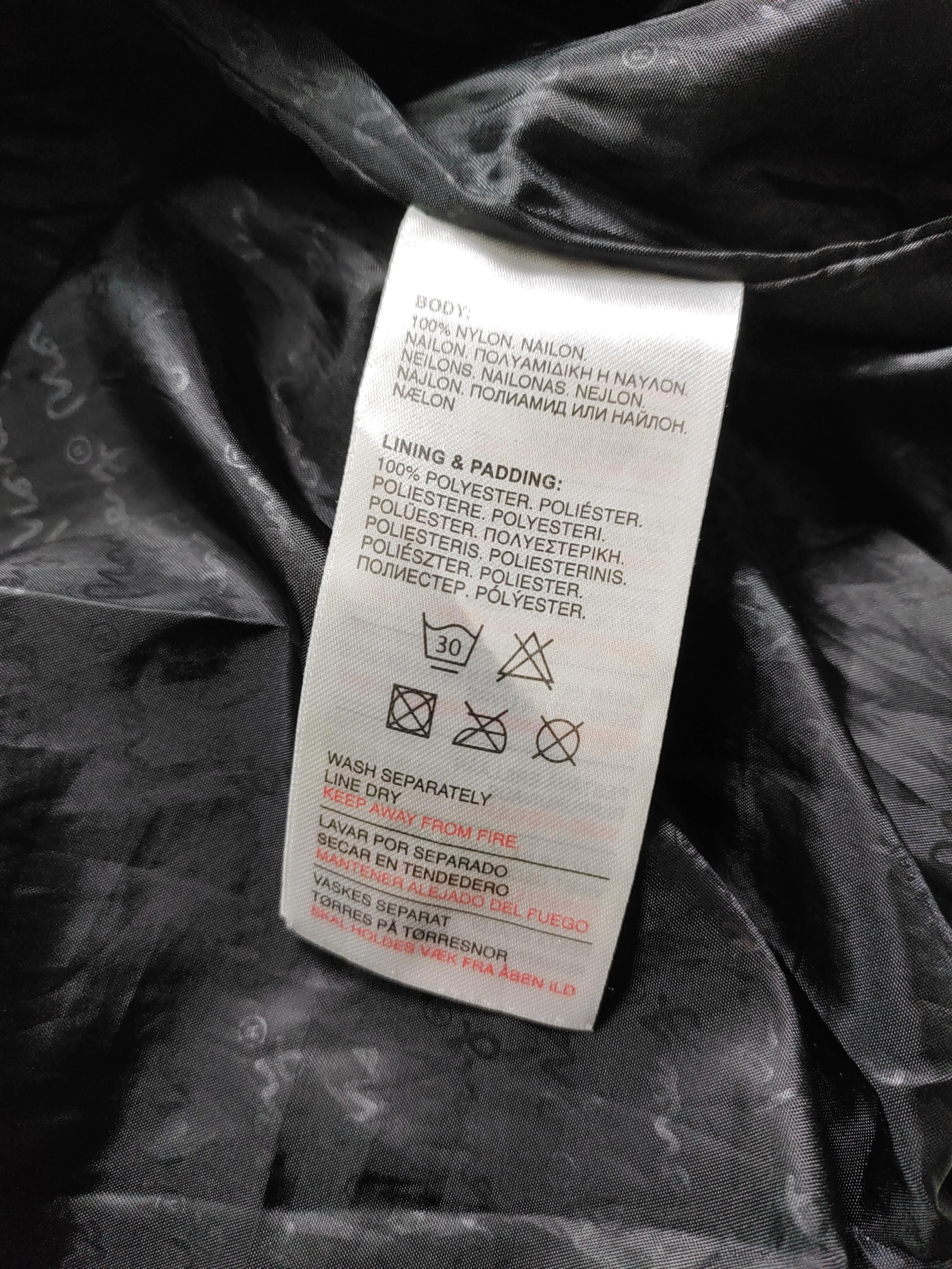 Money Men's Coat S Black Nylon with Polyester Overcoat - Image 6