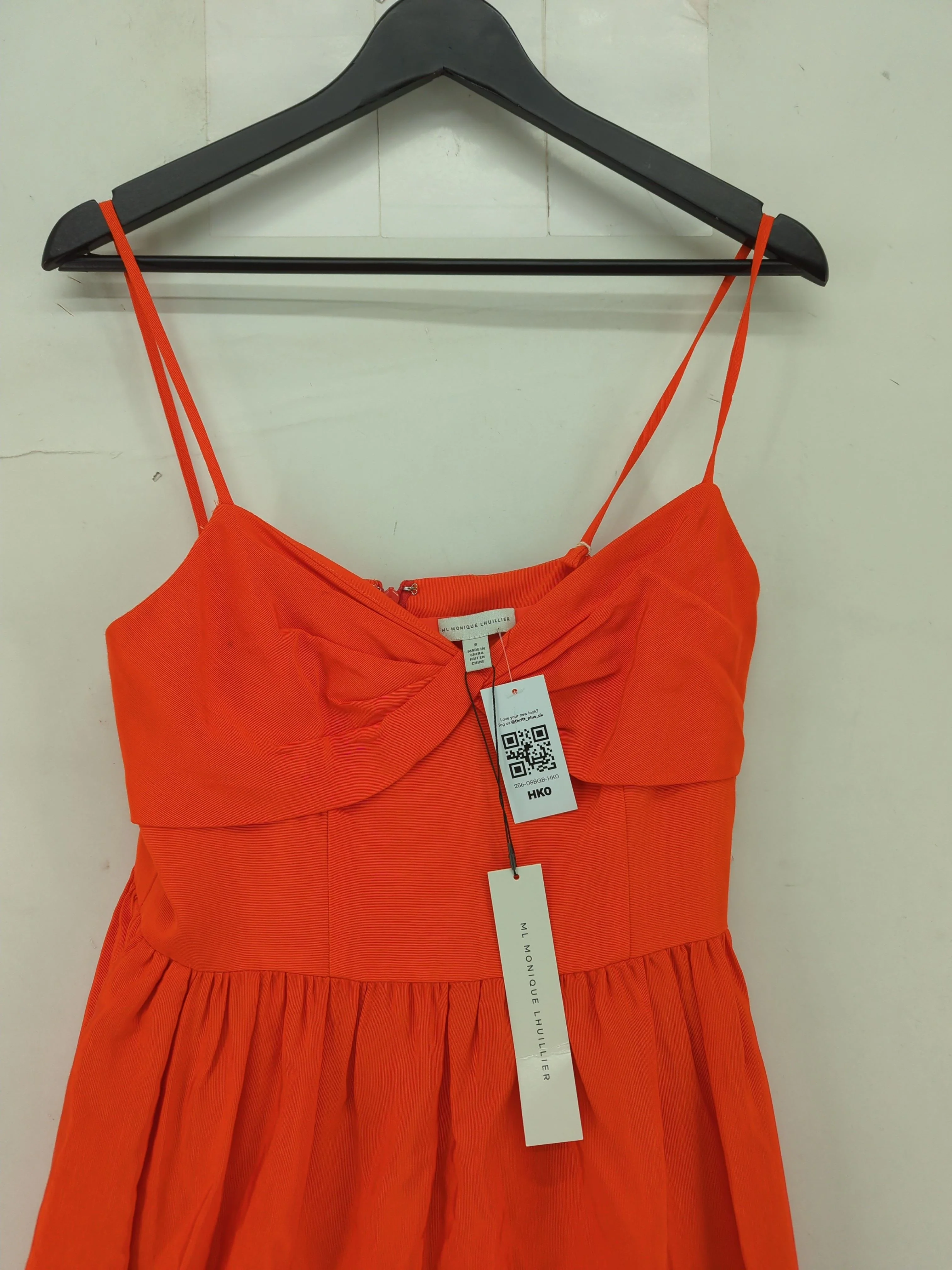 Monique Lhuillier Maxi Dress UK6 in Orange - Image 3