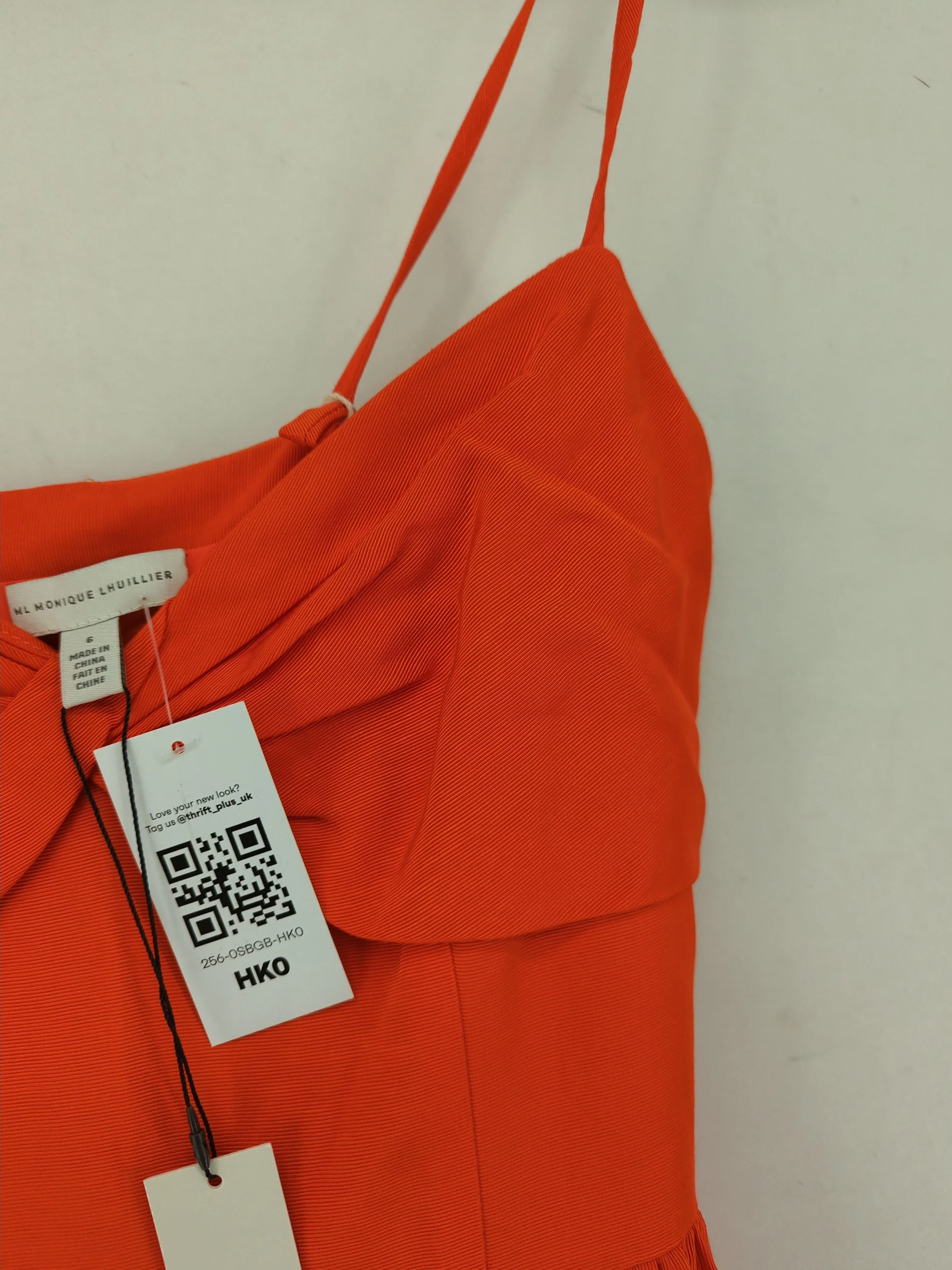 Monique Lhuillier Maxi Dress UK6 in Orange - Image 4