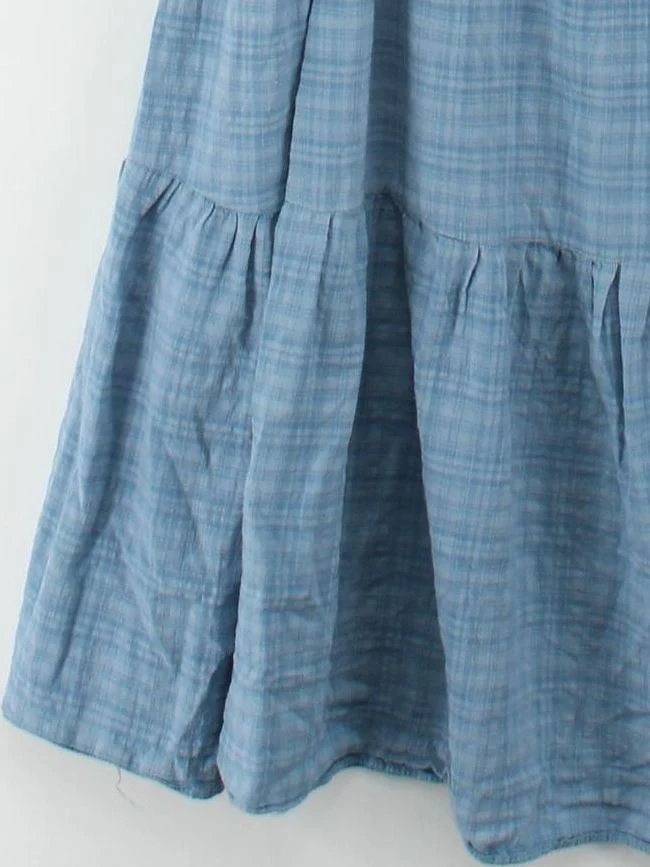 Monsoon A-Line Midi Dress L in Blue - Image 4