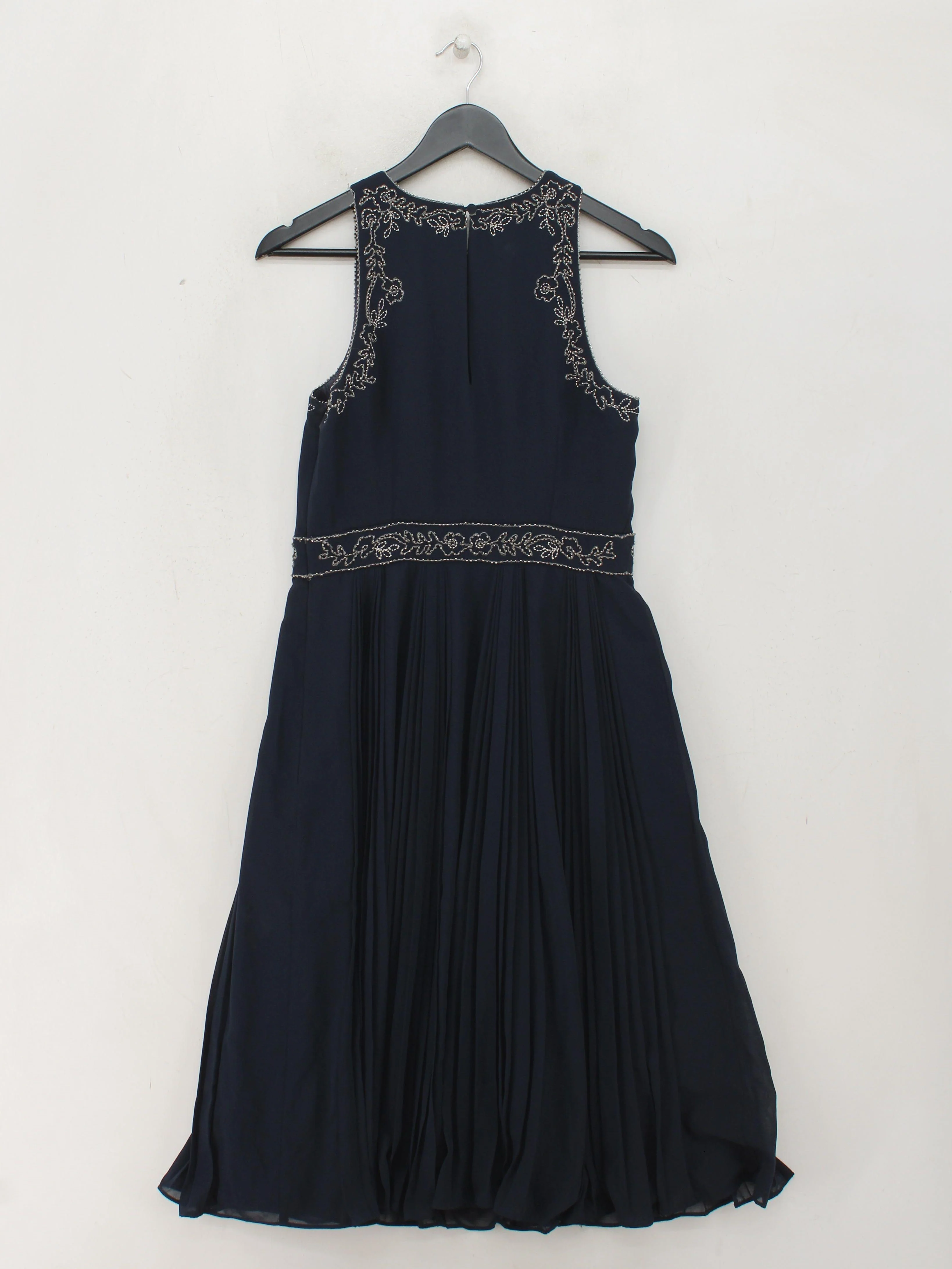 Monsoon A-Line Midi Dress UK10 in Blue - Image 2