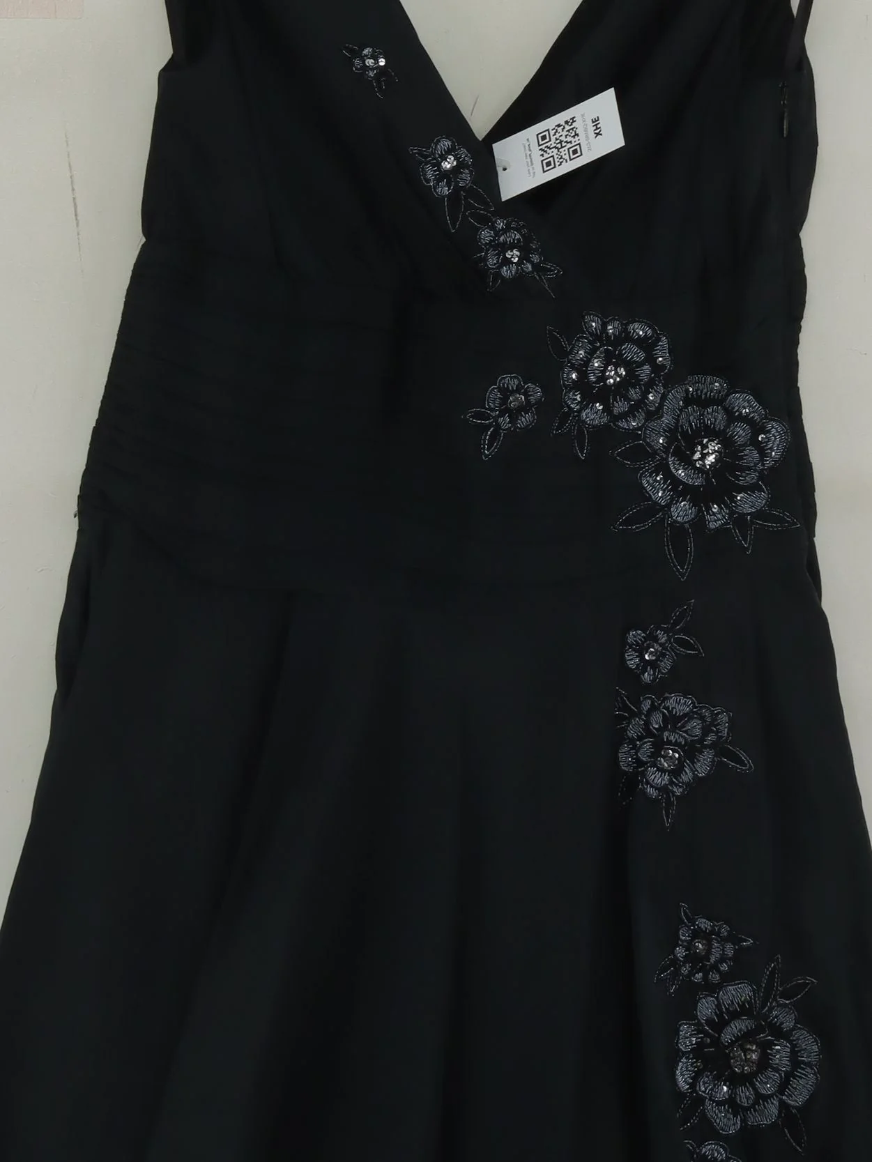 Monsoon A-Line Midi Dress UK12 in Black - Image 3