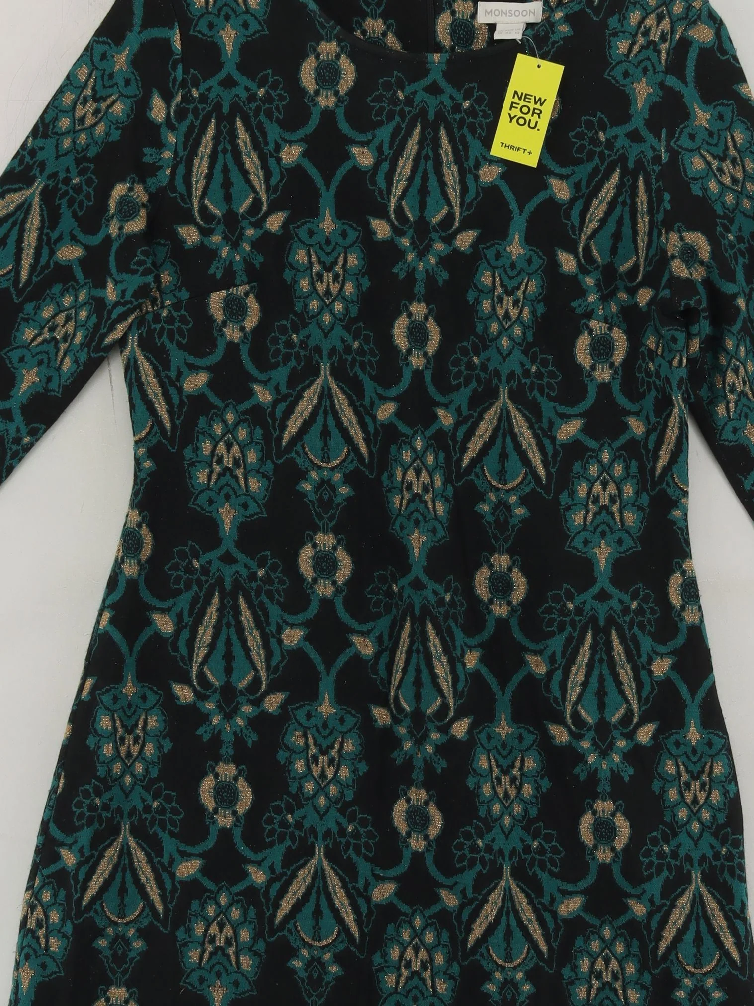 Monsoon A-Line Midi Dress UK14 in Multi - Image 3