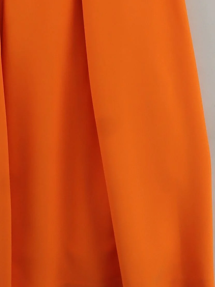 Monsoon A-Line Midi Dress UK14 in Orange - Image 4