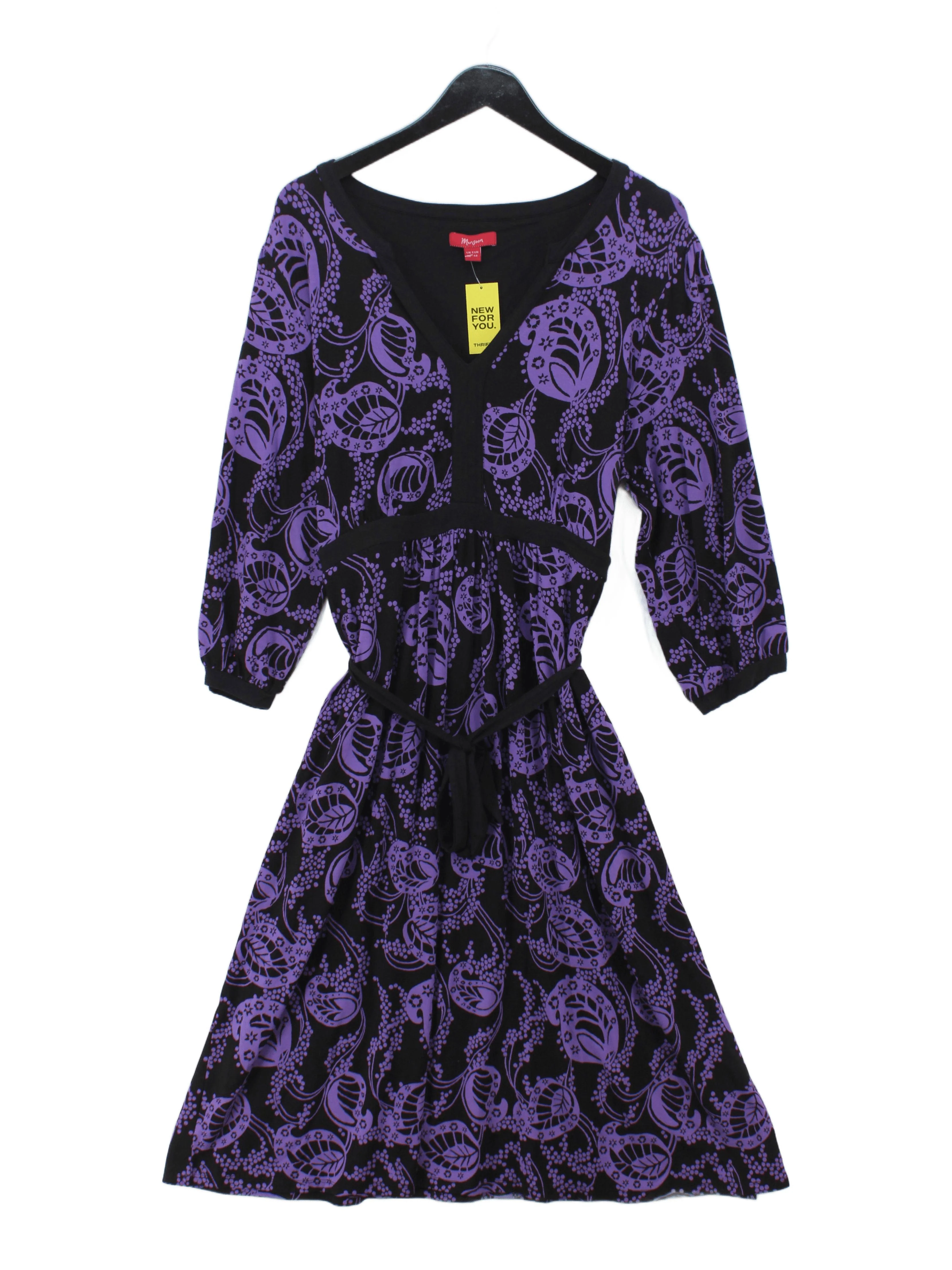 Monsoon A-Line Midi Dress UK20 in Black