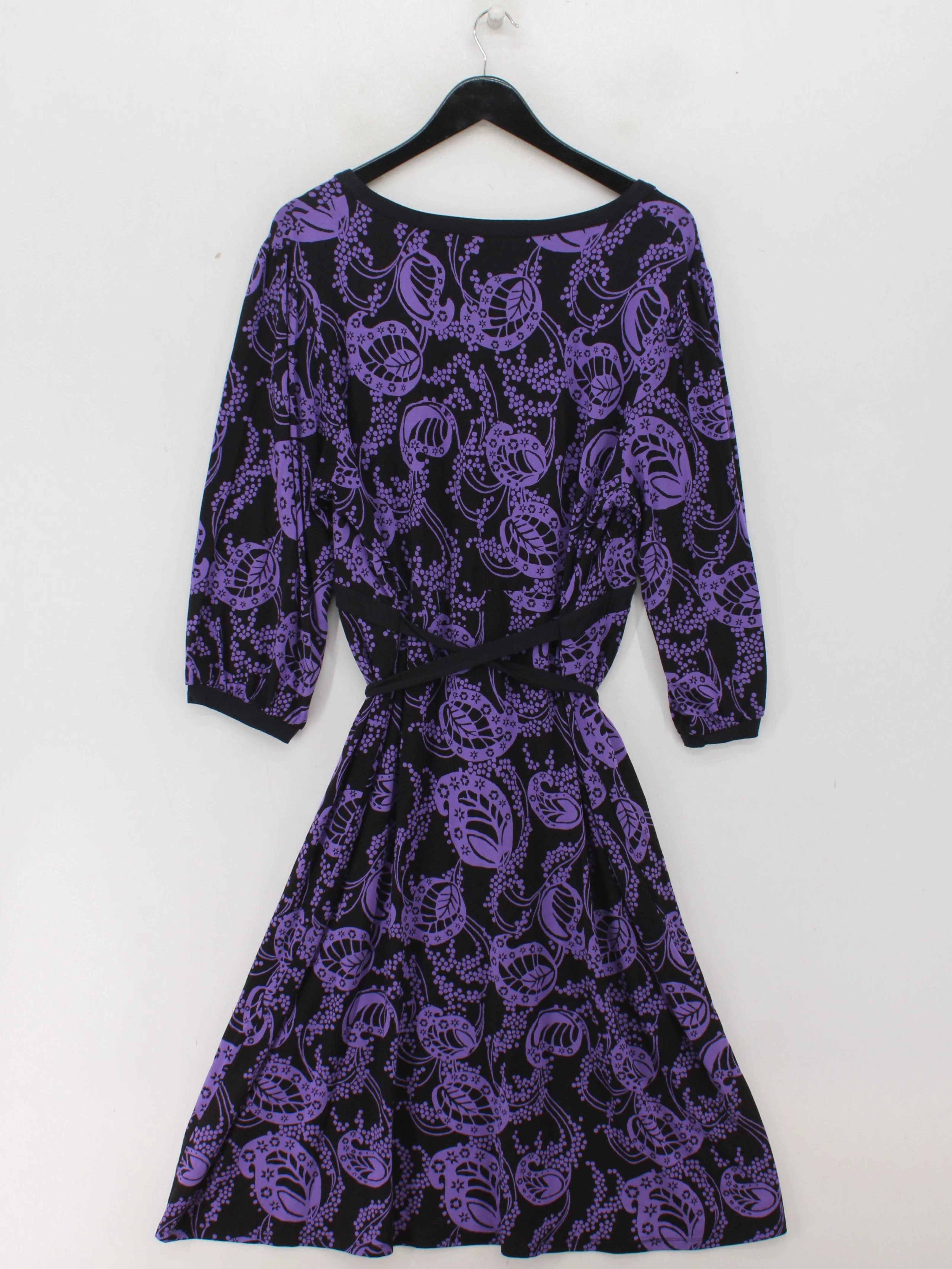 Monsoon A-Line Midi Dress UK20 in Black - Image 2