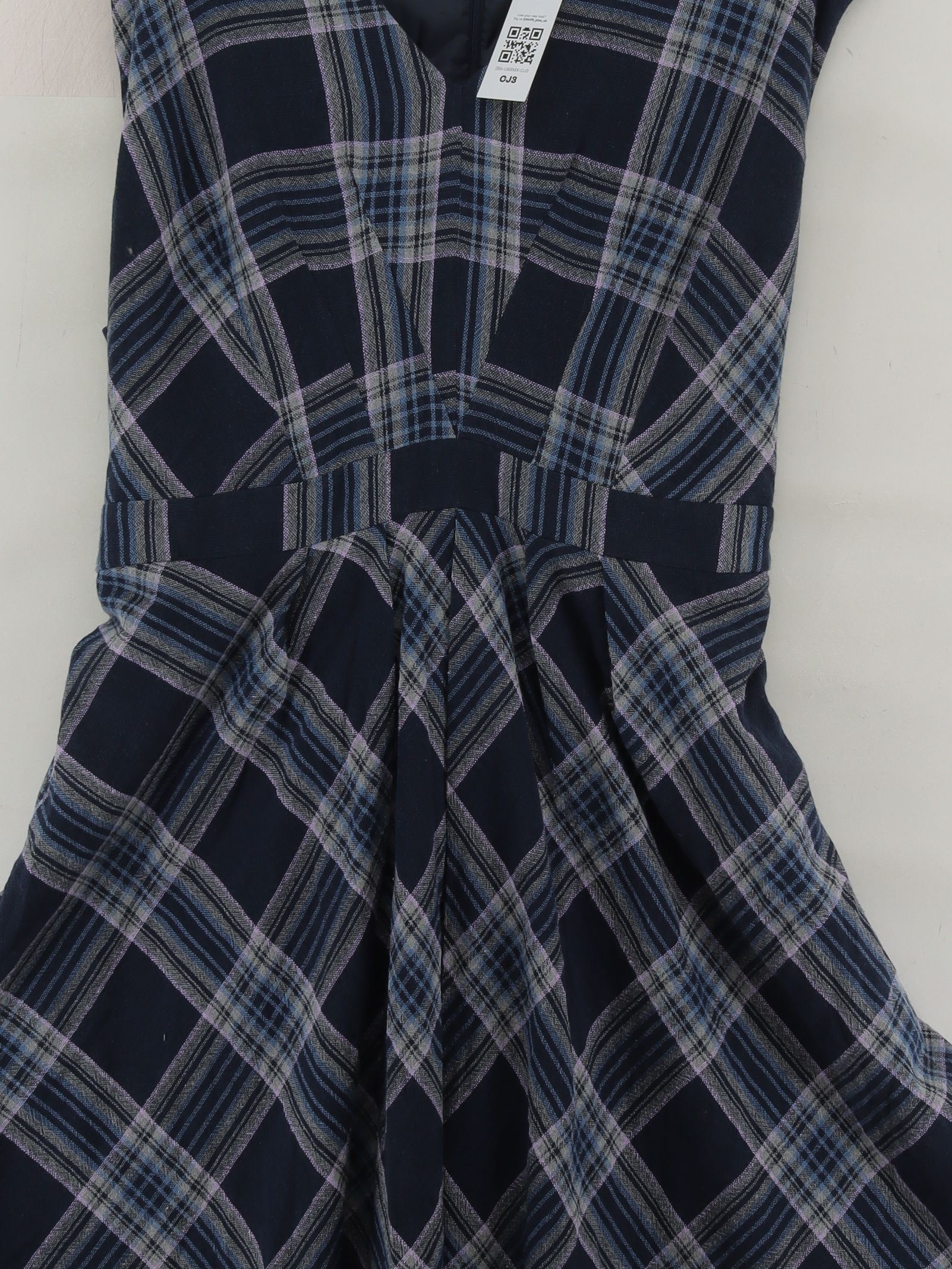 Monsoon A-Line Midi Dress UK22 in Blue - Image 3