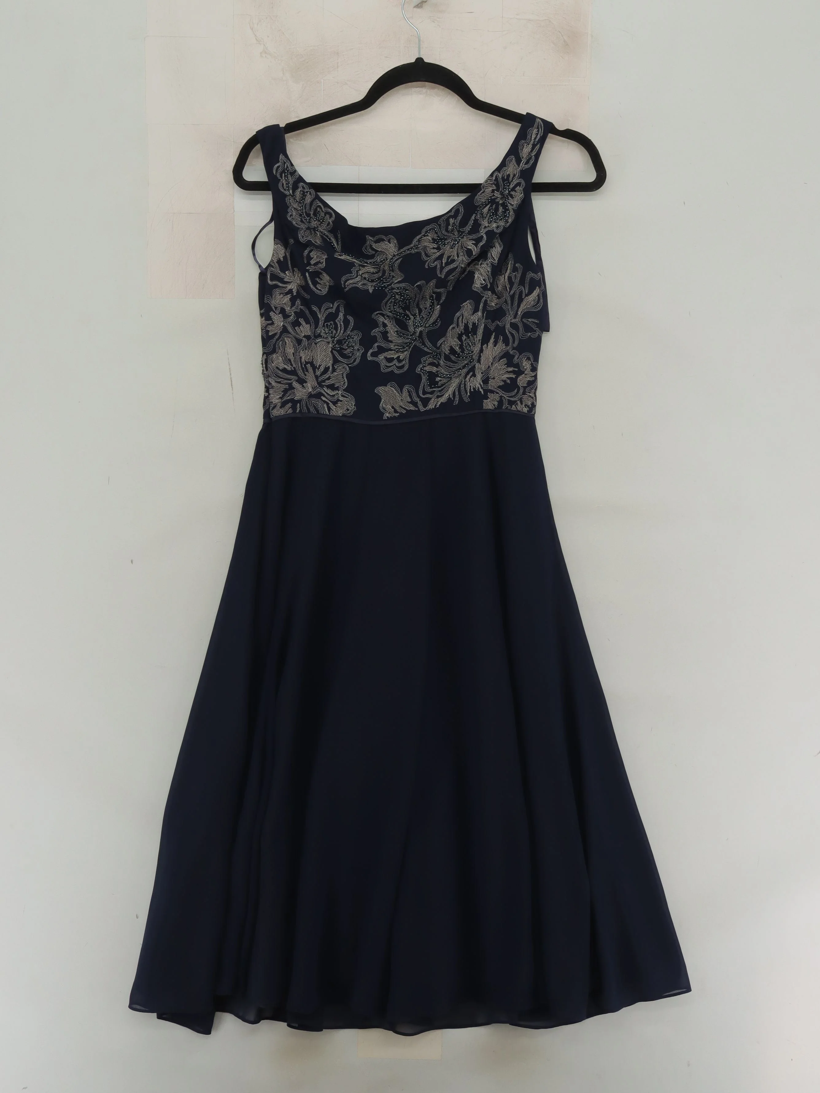 Monsoon A-Line Midi Dress UK8 in Blue - Image 2