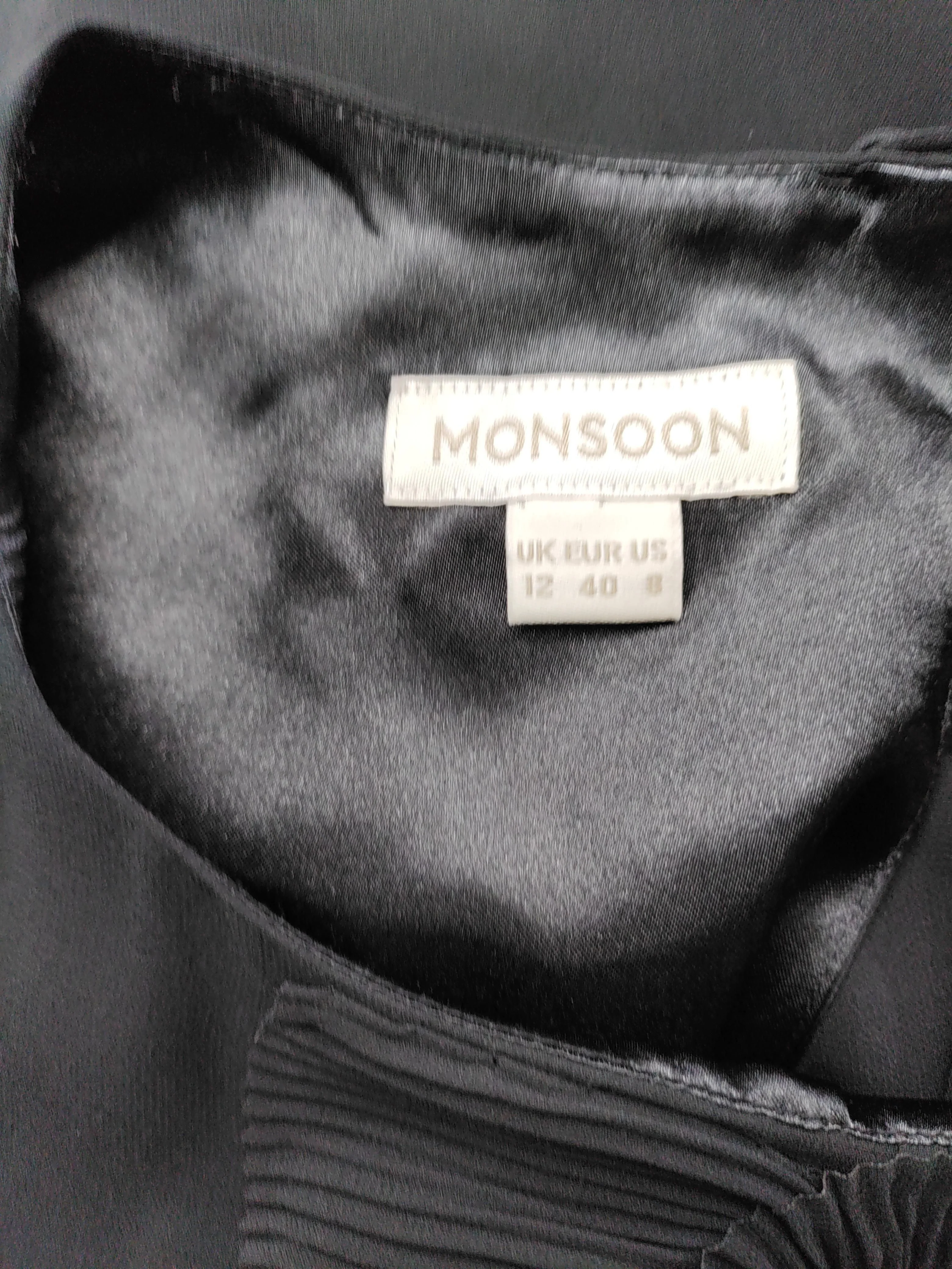 Monsoon A-Line Mini Dress UK12 in Black - Image 5