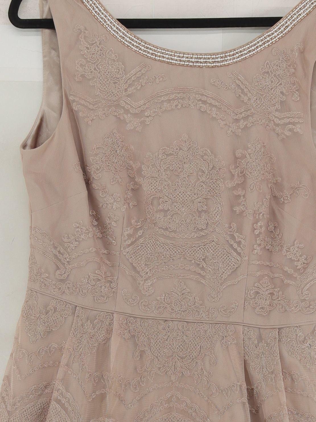 Monsoon A-Line Mini Dress UK14 in Tan - Image 3