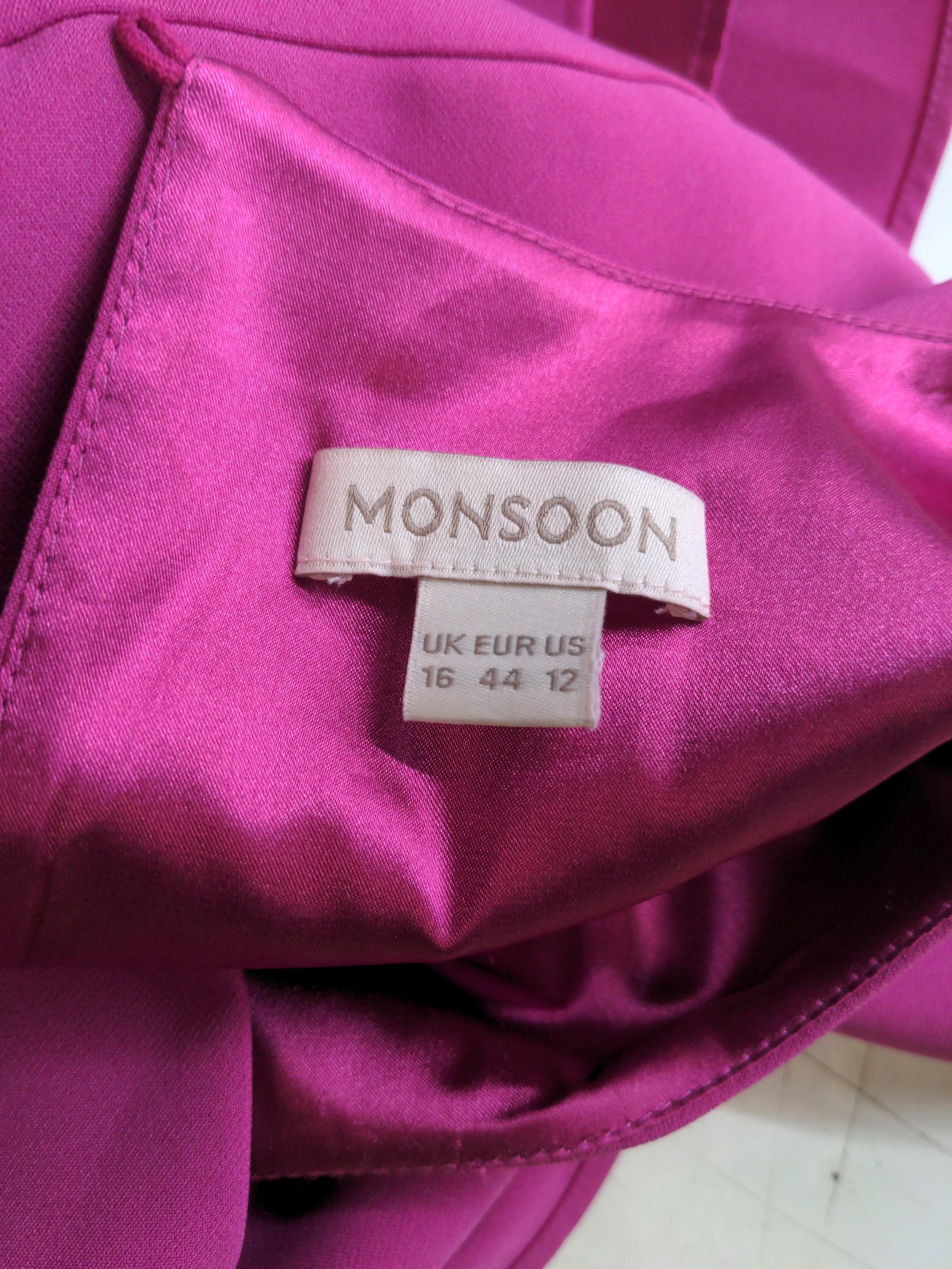 Monsoon A-Line Mini Dress UK16 in Pink - Image 6