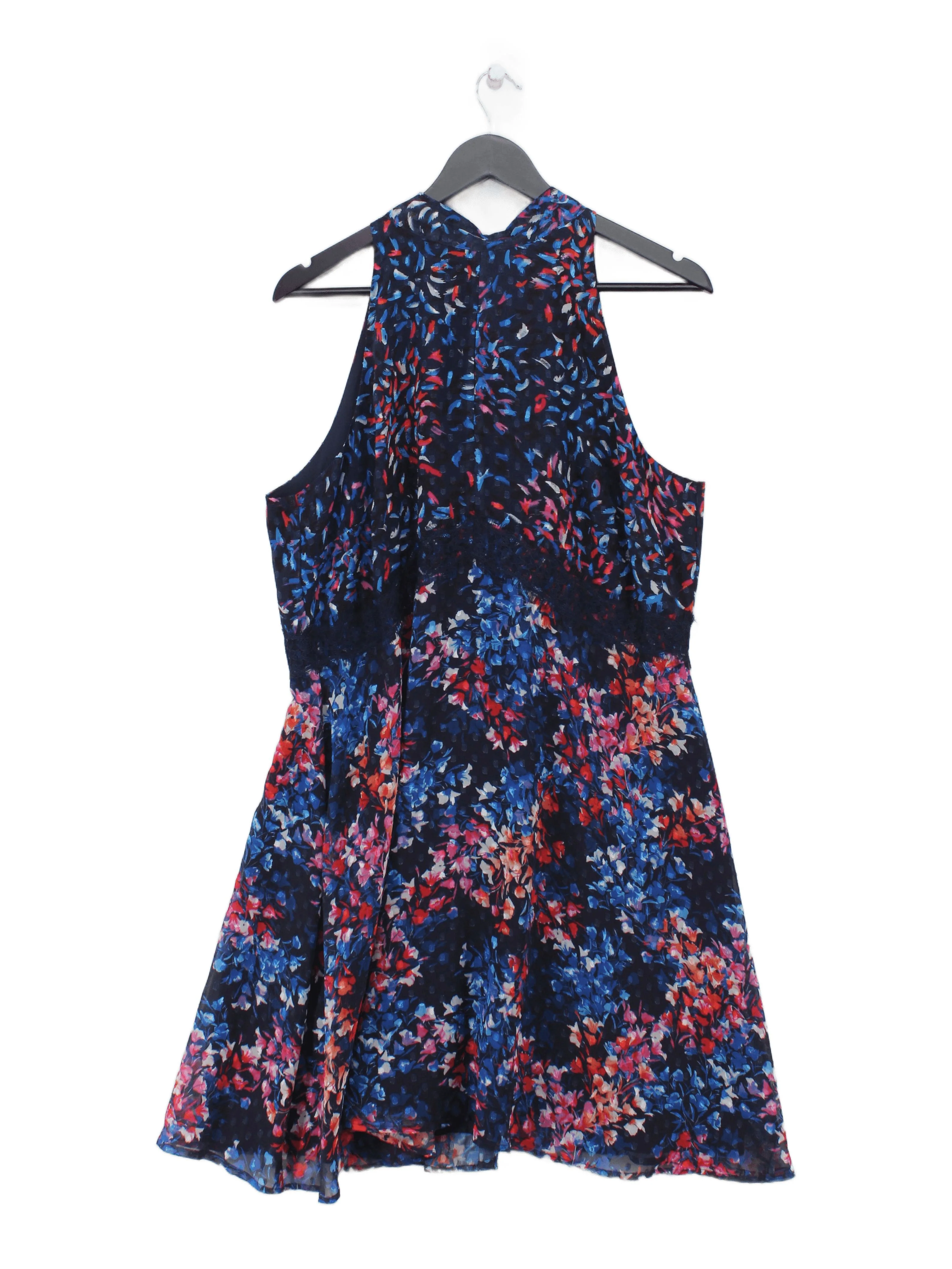 Monsoon A-Line Mini Dress UK18 in Blue