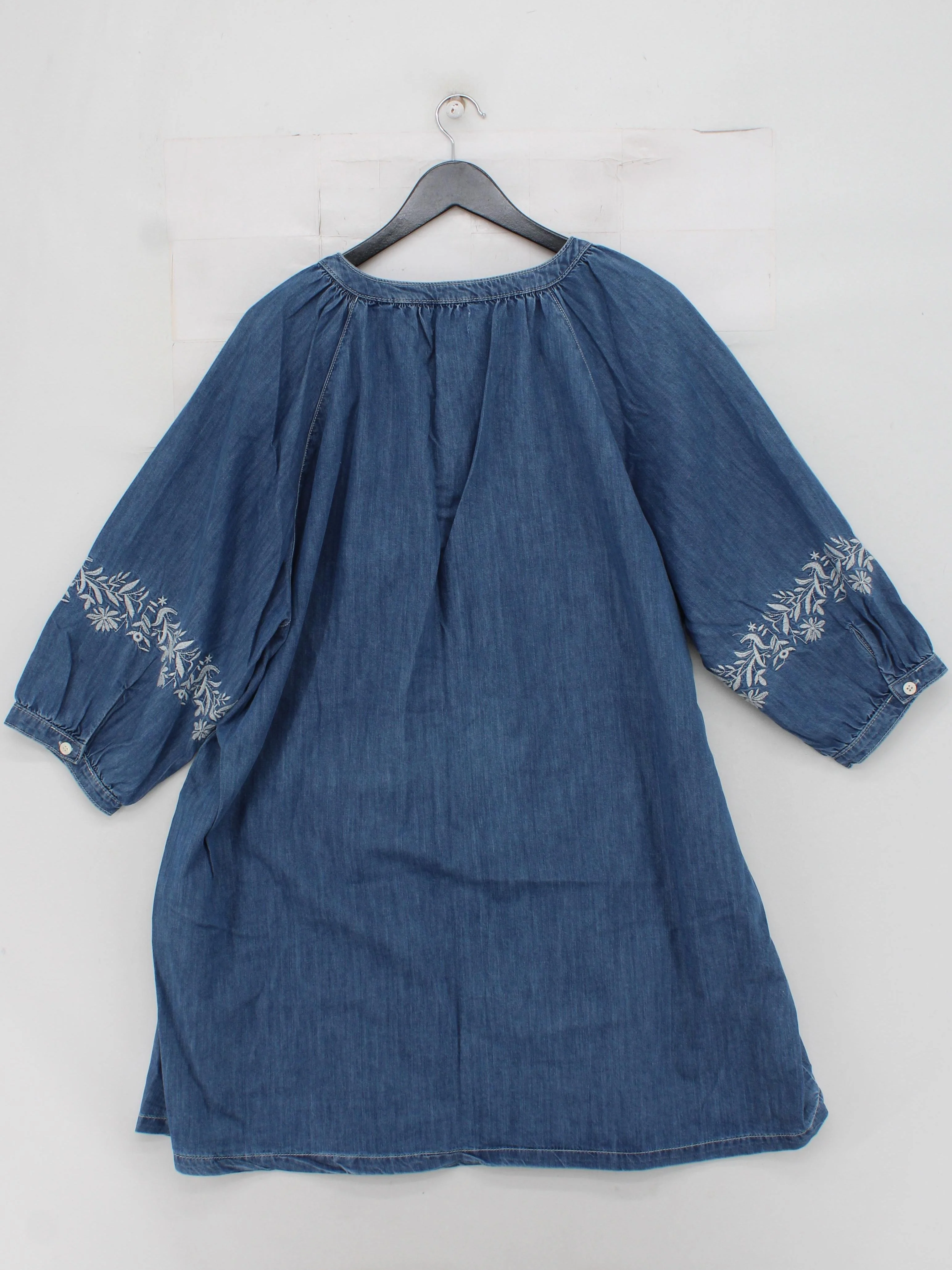 Monsoon A-Line Mini Dress UK22 in Blue - Image 2