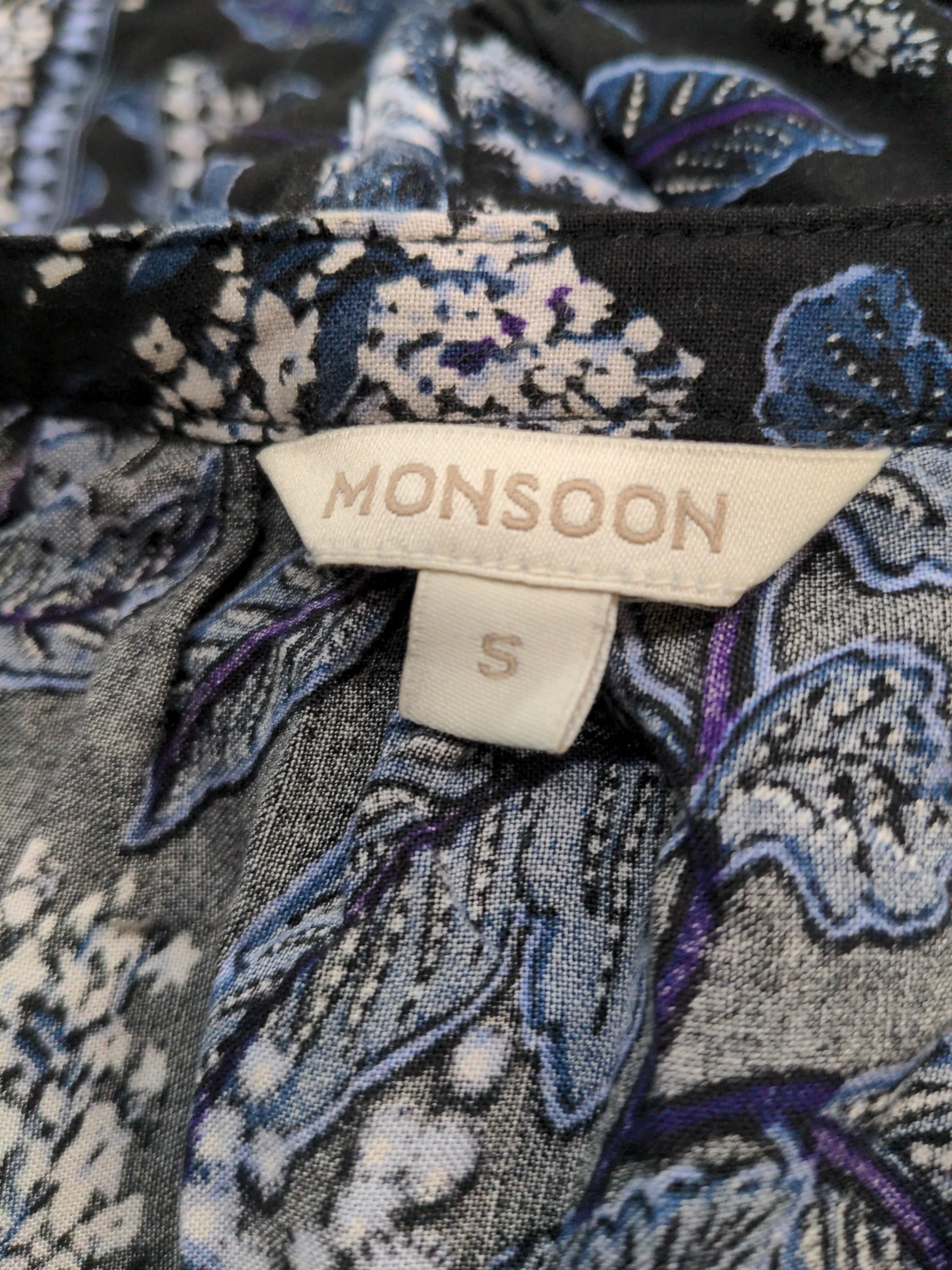 Monsoon A-Line Mini Dress UK8 in Black - Image 5