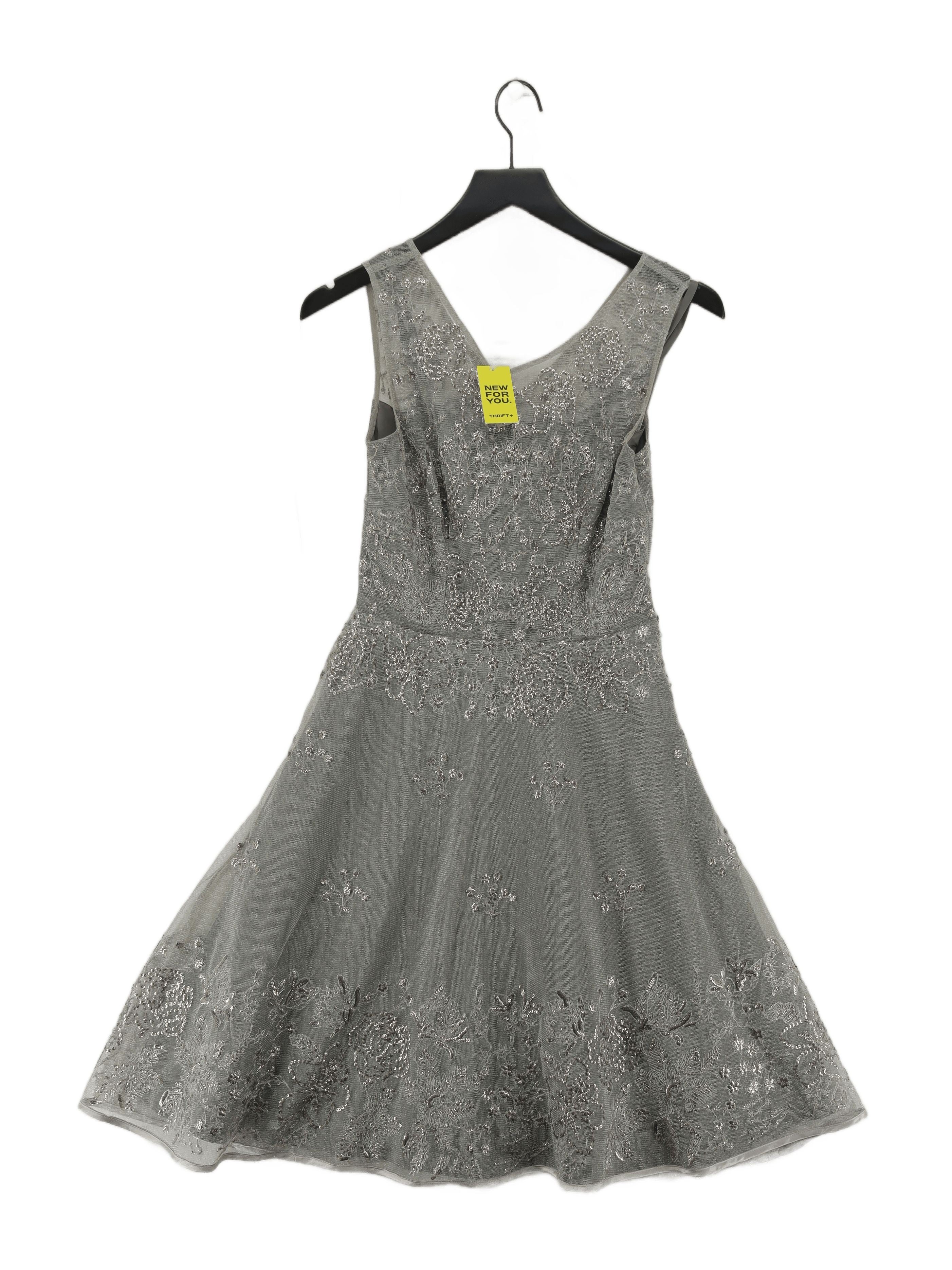 Monsoon A-Line Mini Dress UK8 in Grey