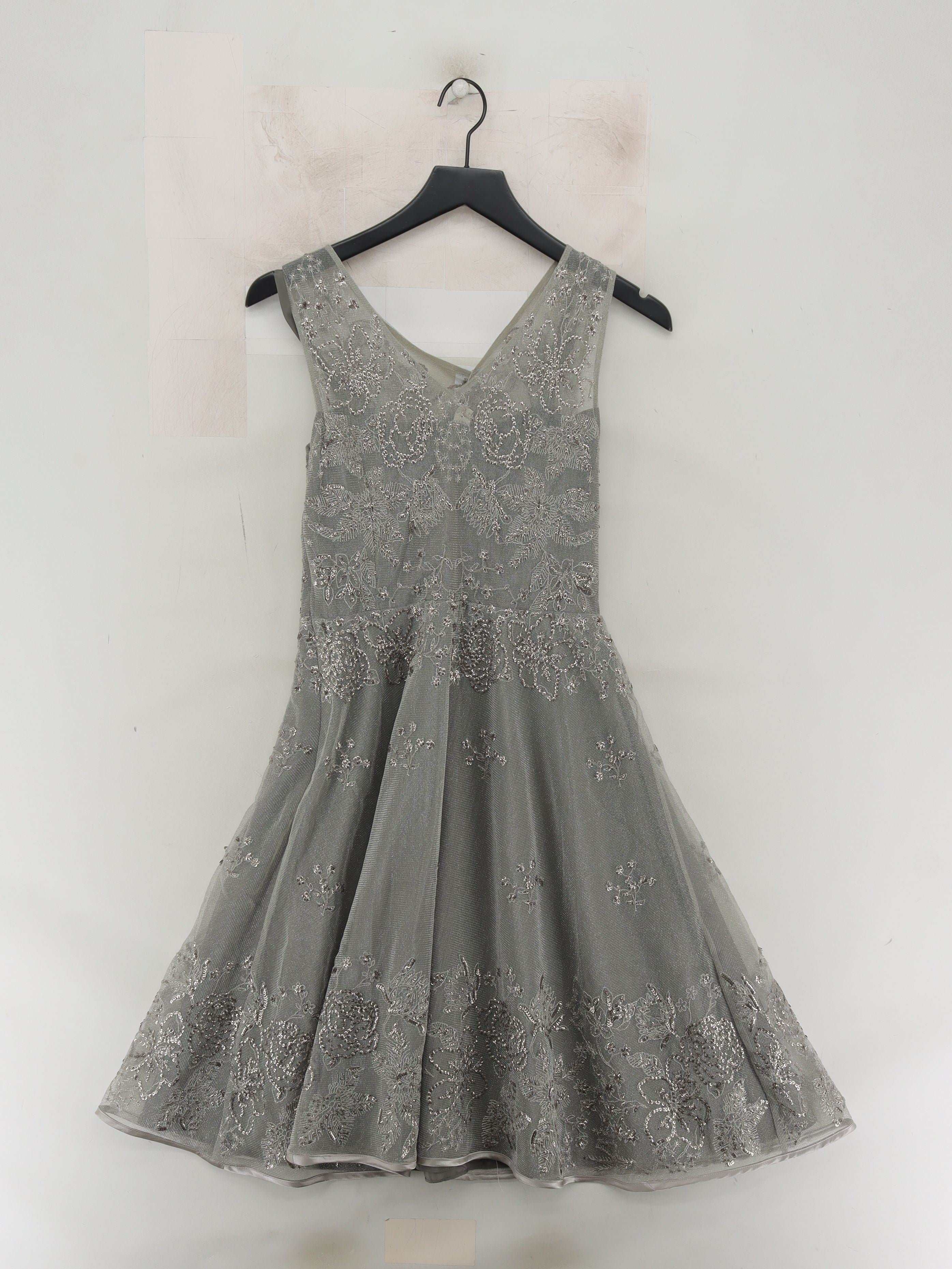 Monsoon A-Line Mini Dress UK8 in Grey - Image 2