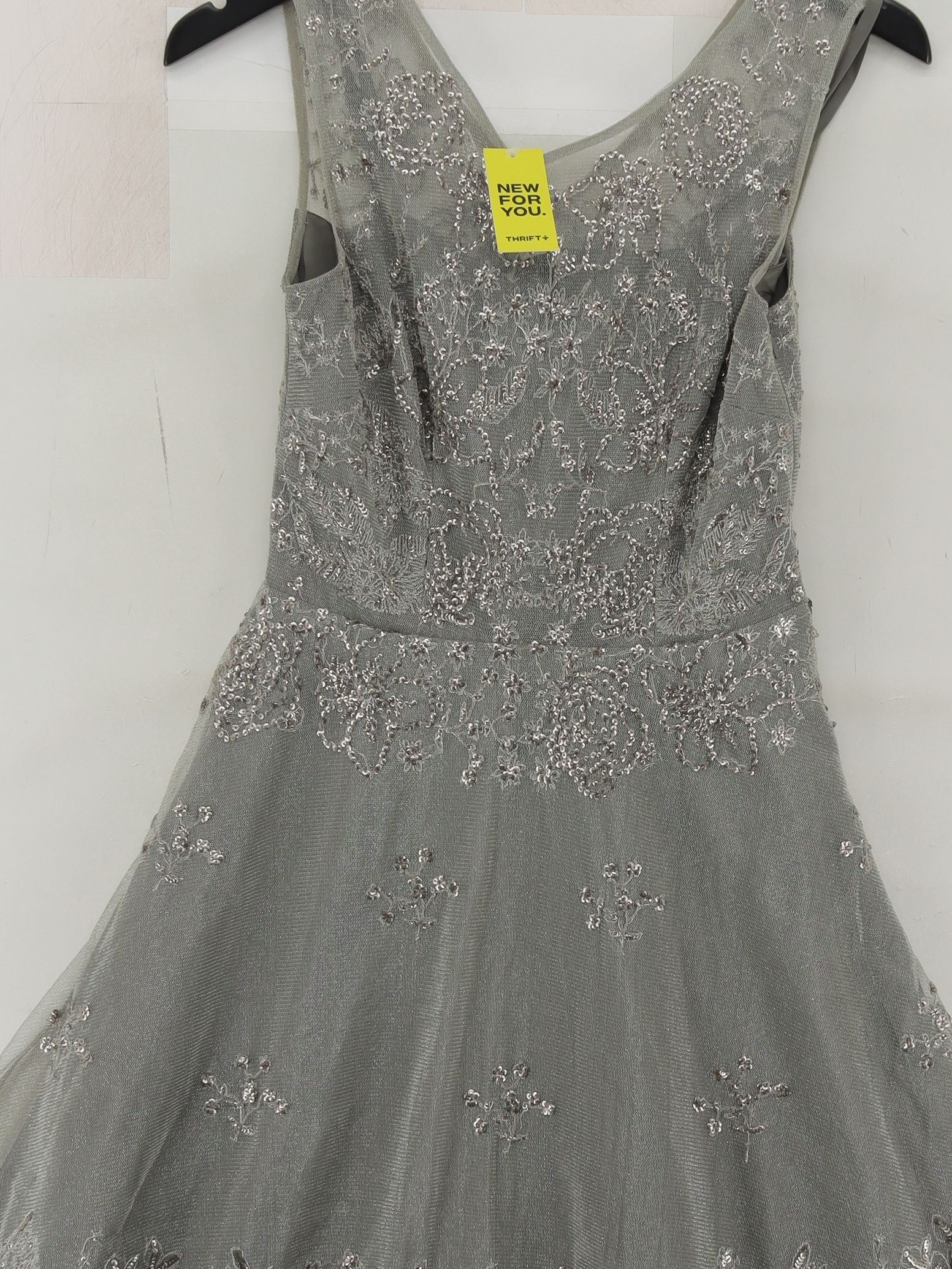 Monsoon A-Line Mini Dress UK8 in Grey - Image 3