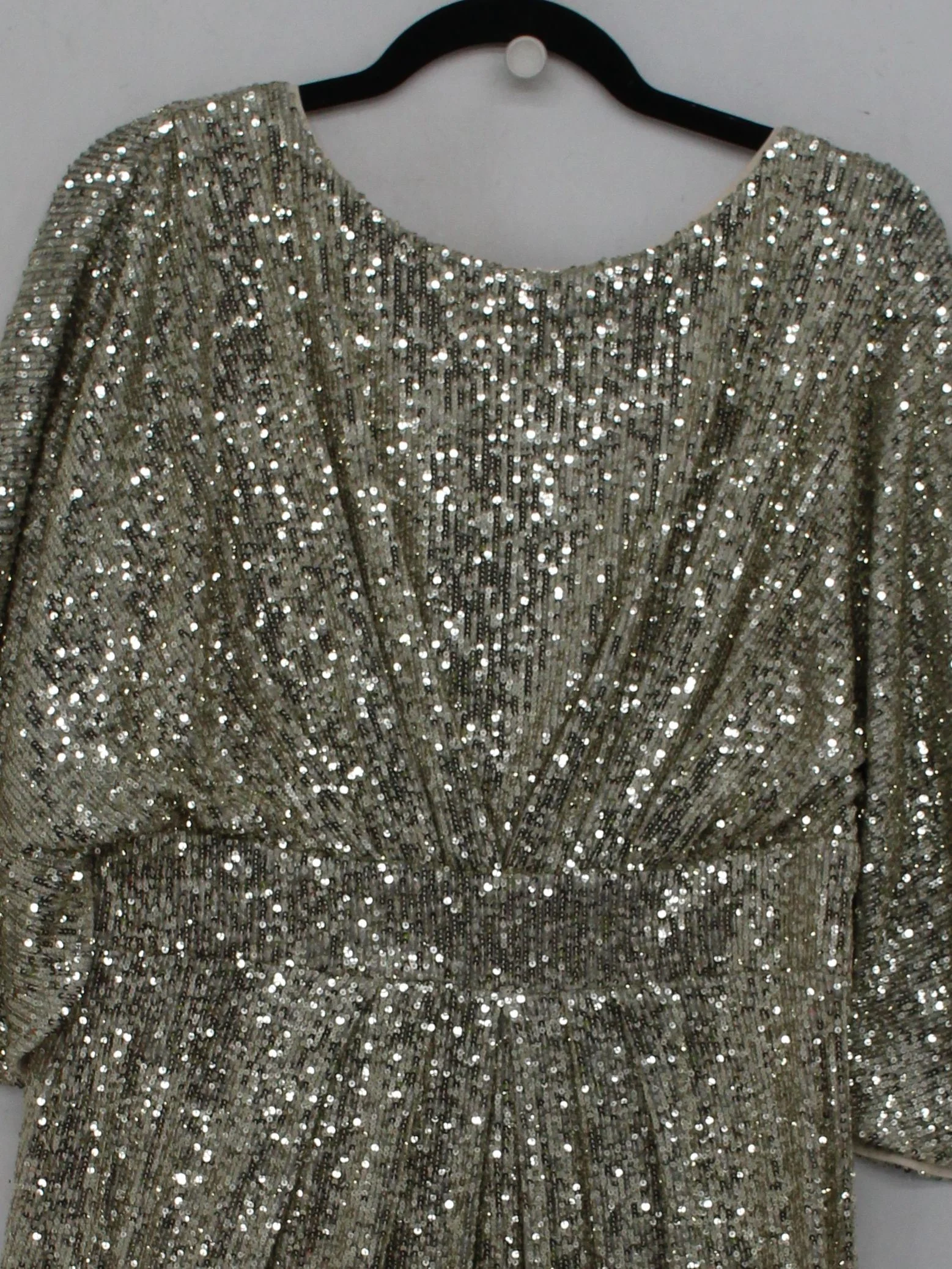 Monsoon Bodycon Midi Dress UK16 in Gold - Image 3