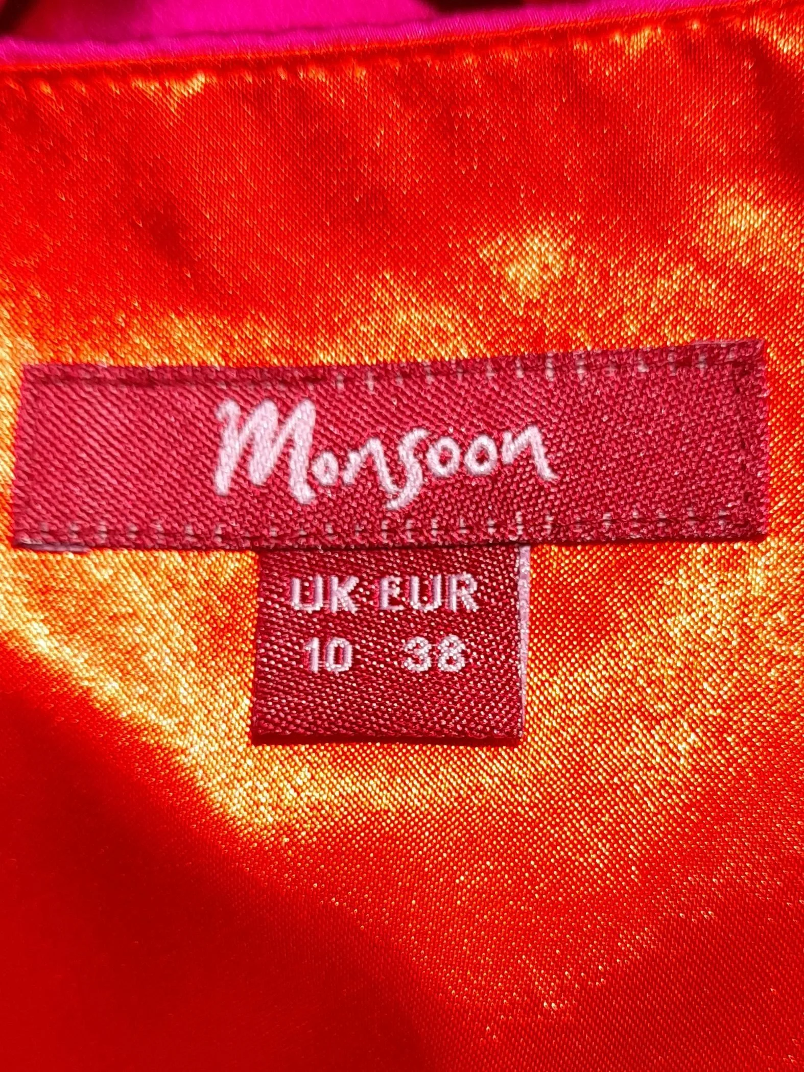 Monsoon Bodycon Mini Dress UK10 in Pink - Image 6