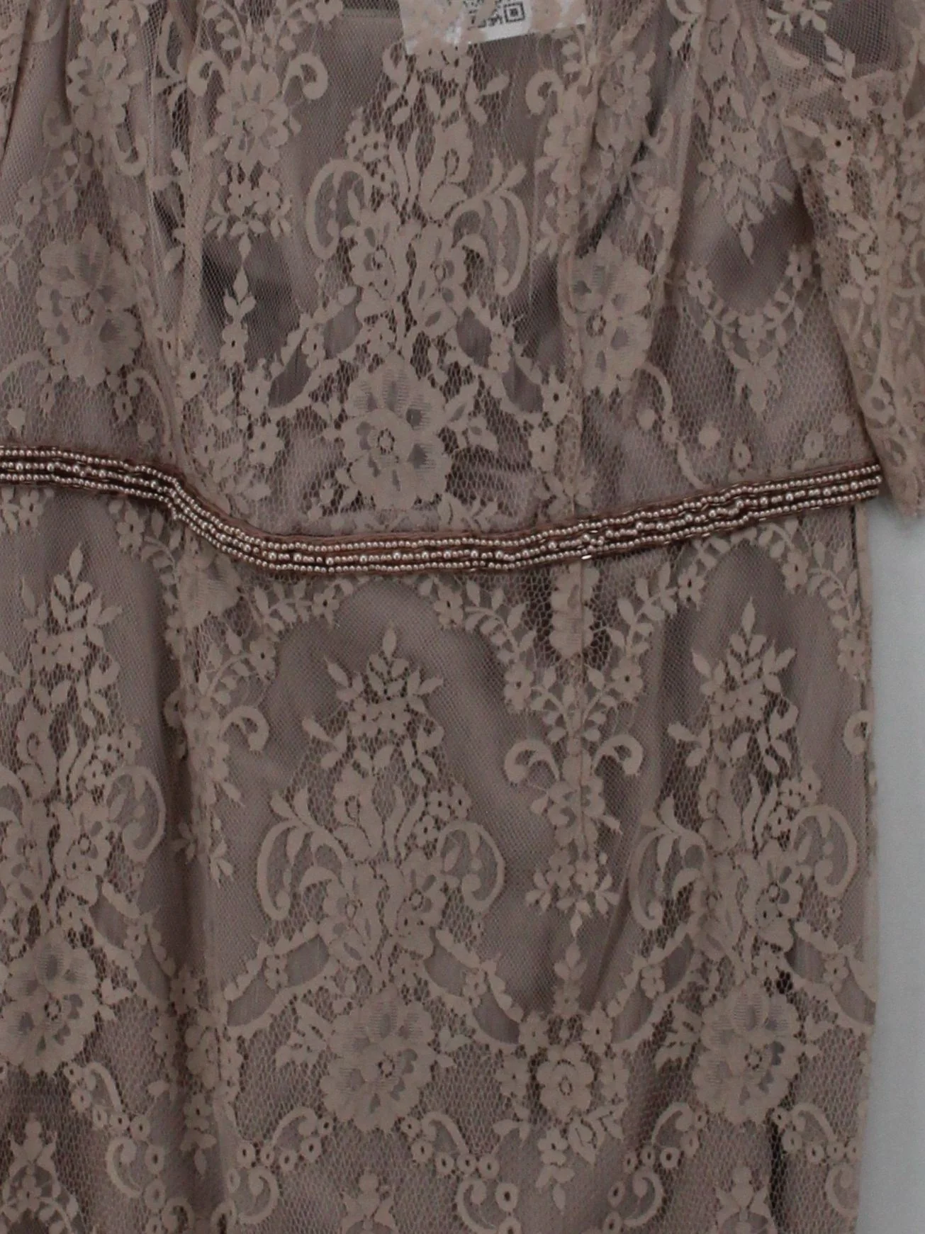 Monsoon Bodycon Mini Dress UK14 in Tan - Image 3