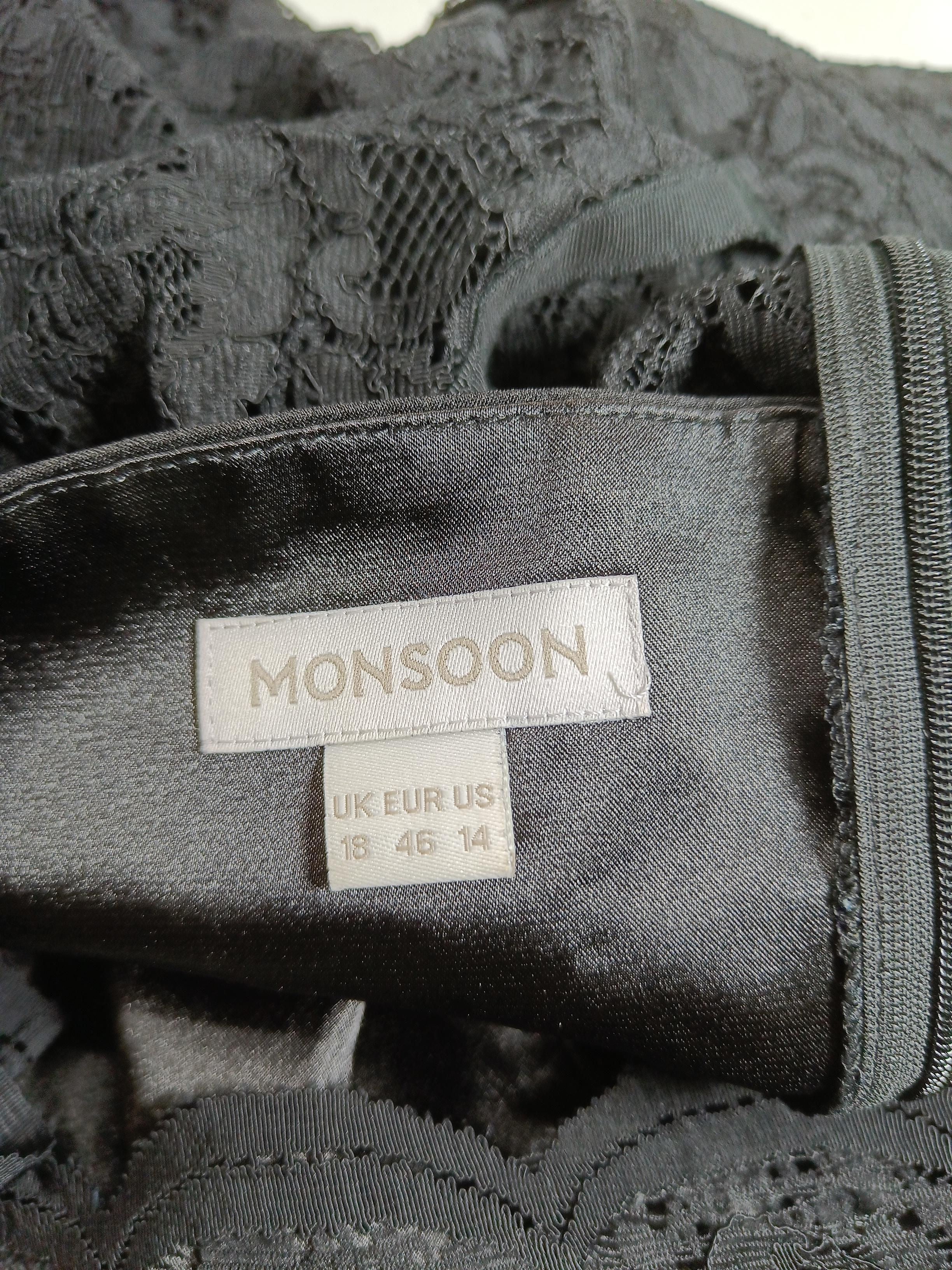 Monsoon Jumper Midi Dress UK18 in Black - Image 5