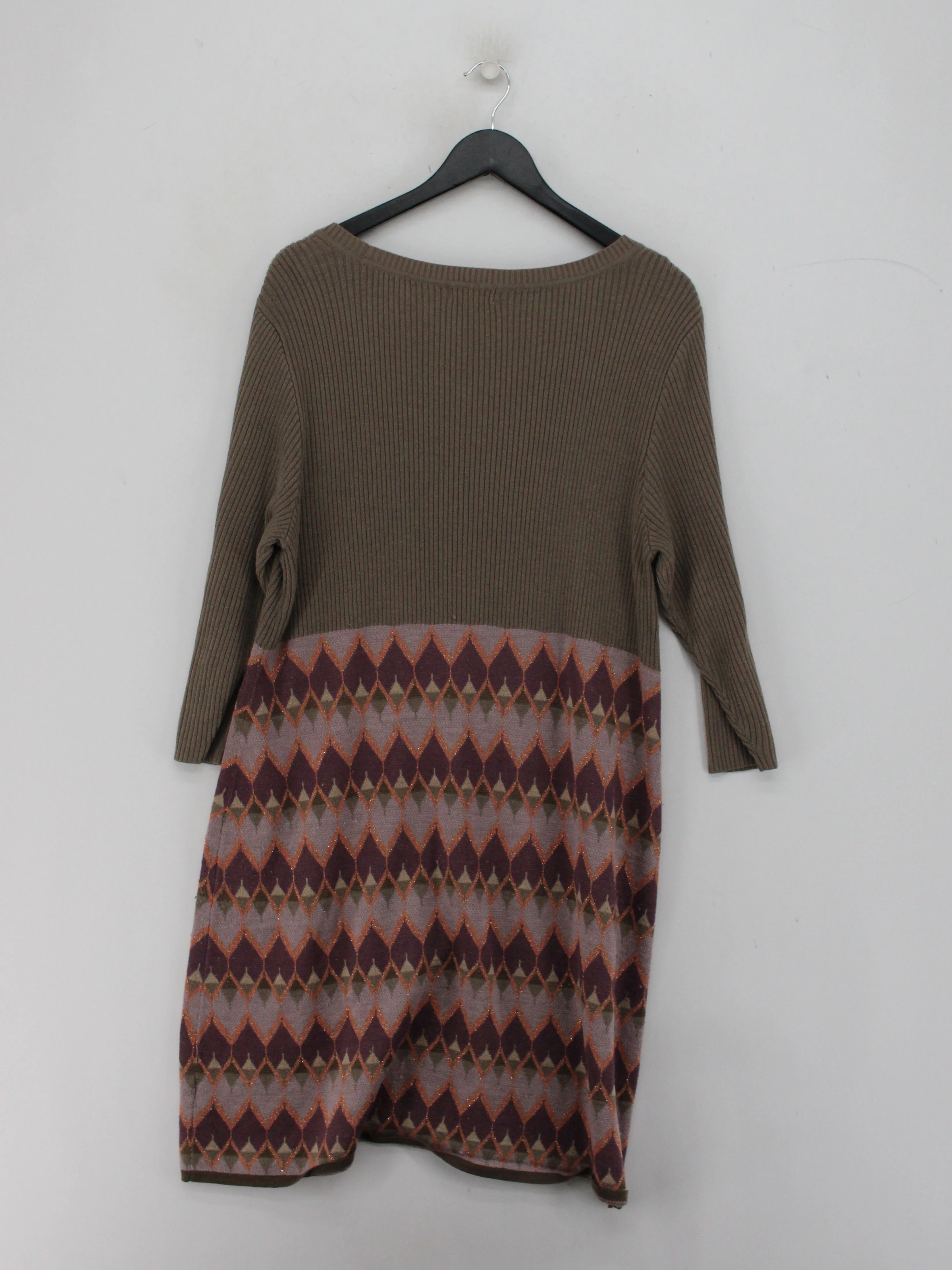 Monsoon Jumper Midi Dress XXL in Brown - Image 2