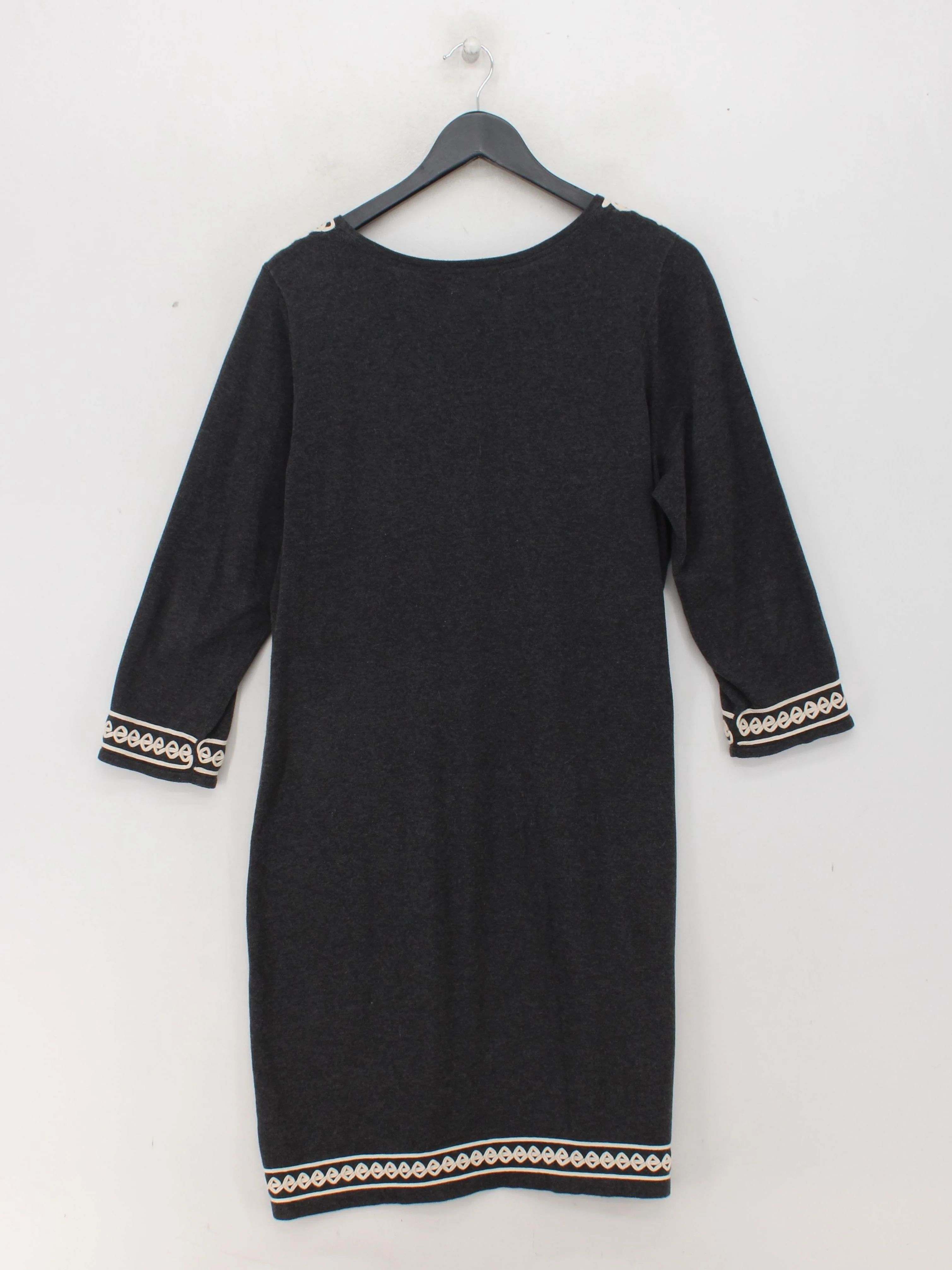 Monsoon Jumper Mini Dress L in Grey - Image 2
