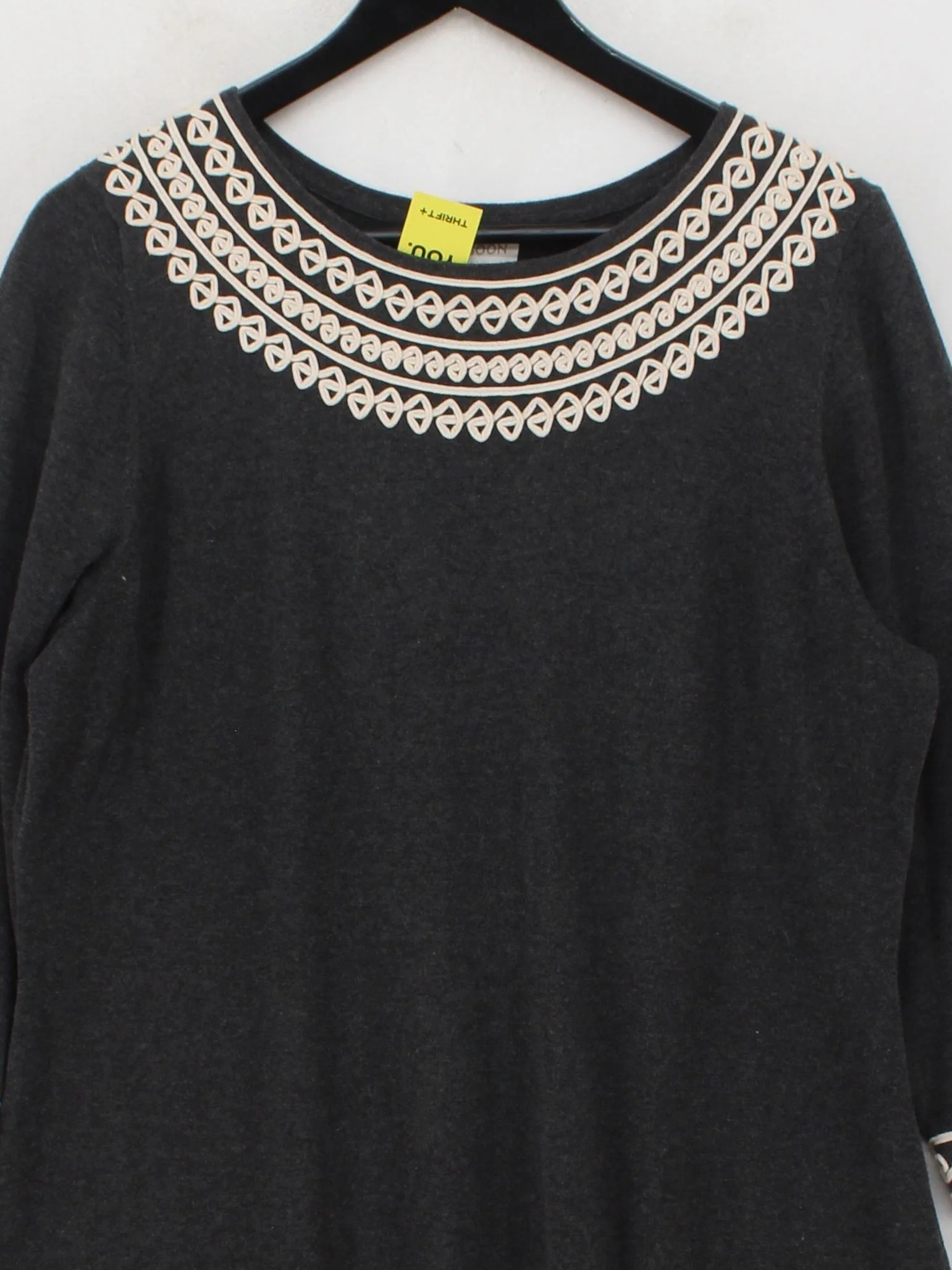 Monsoon Jumper Mini Dress L in Grey - Image 3
