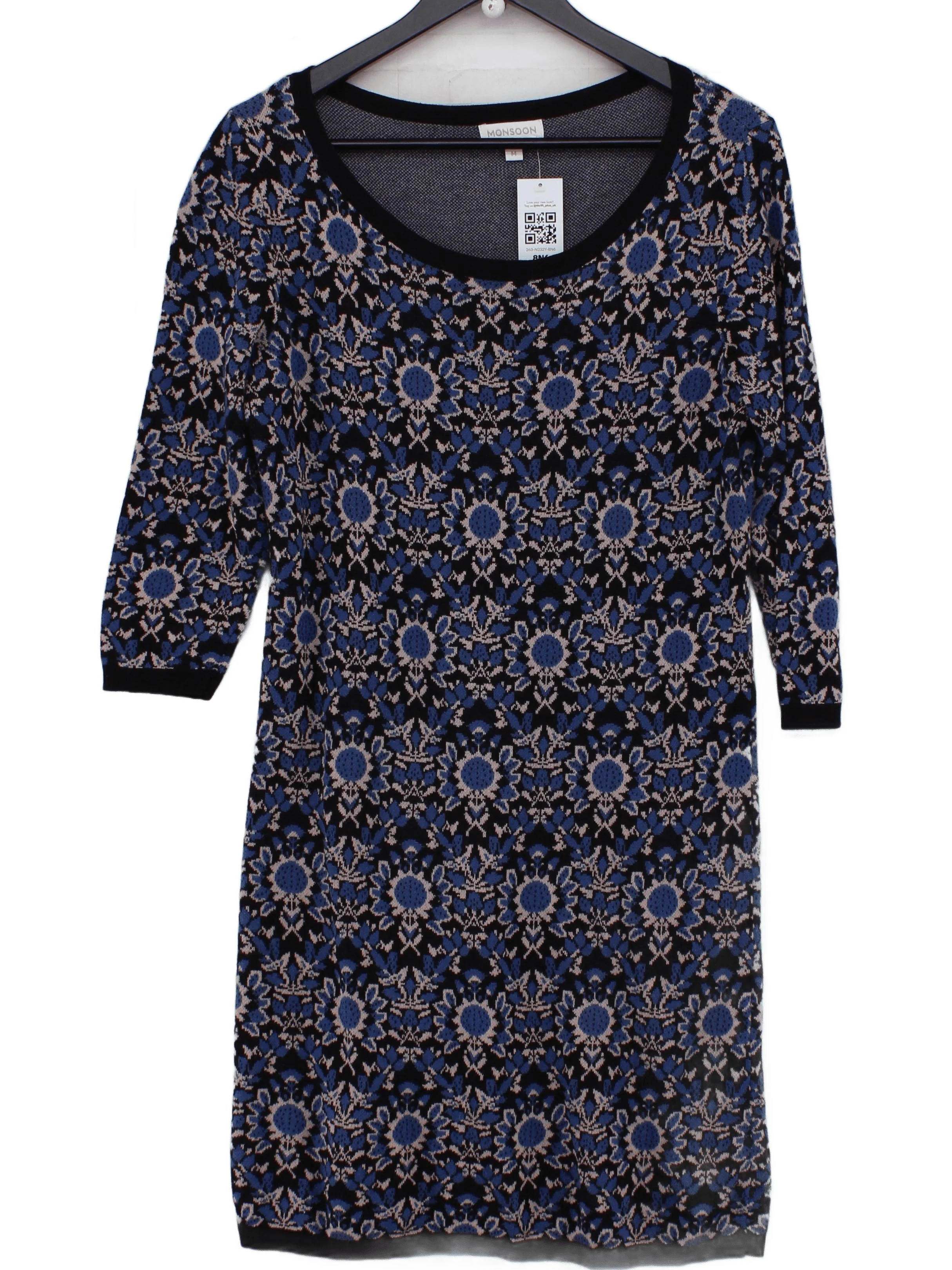 Monsoon Jumper Mini Dress M in Multi