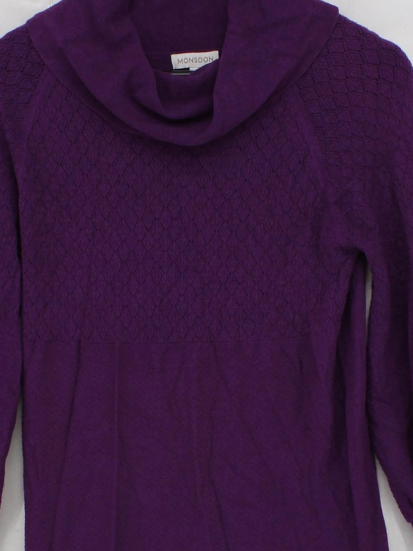 Monsoon Jumper Mini Dress S in Purple - Image 3