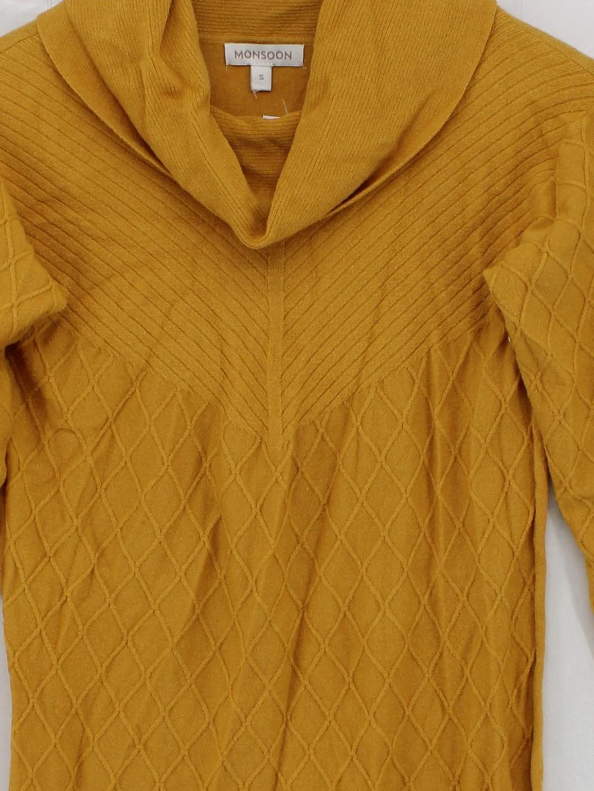 Monsoon Jumper Mini Dress S in Yellow - Image 3