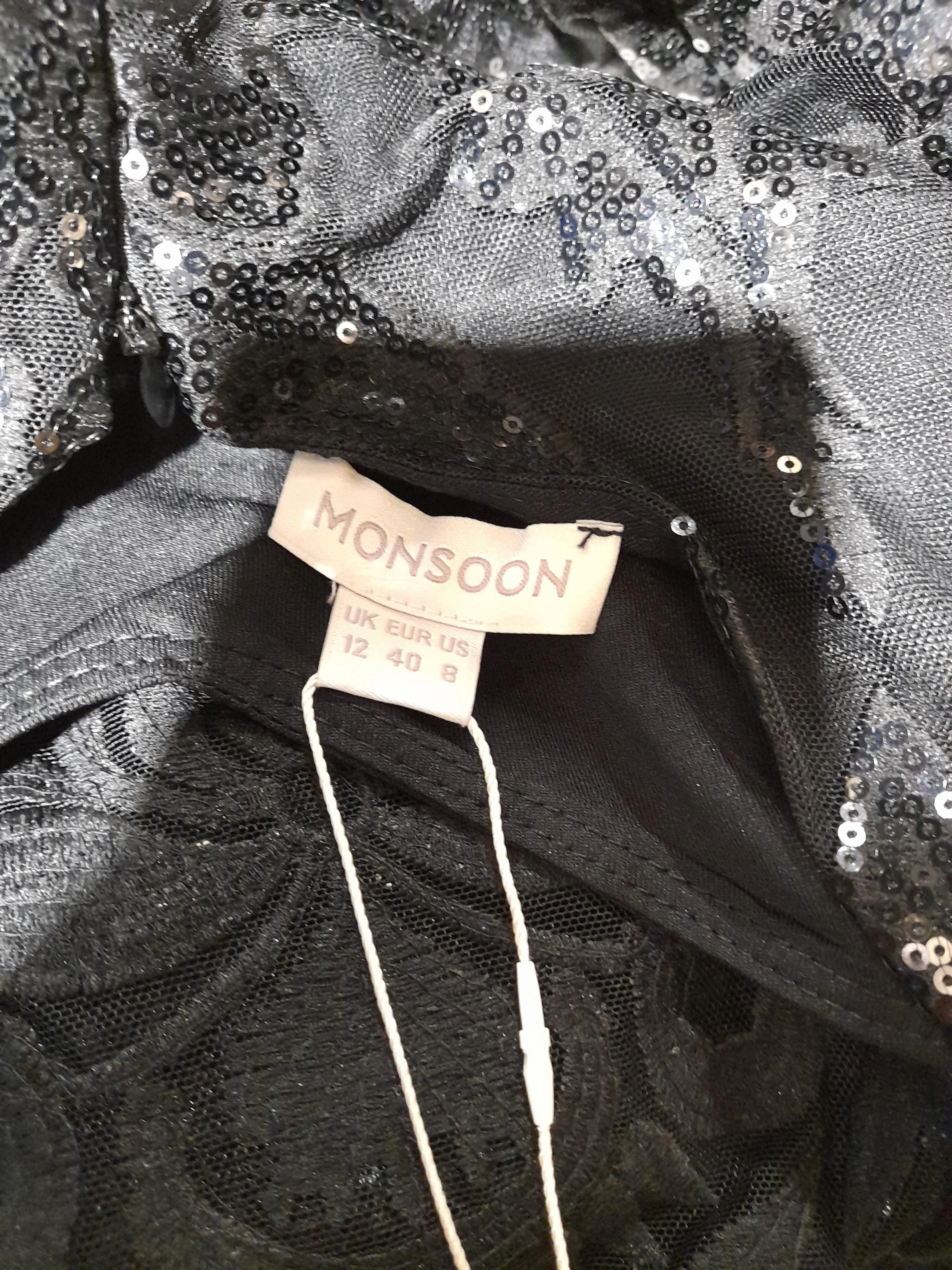 Monsoon Maxi Dress UK12 in Black - Image 5