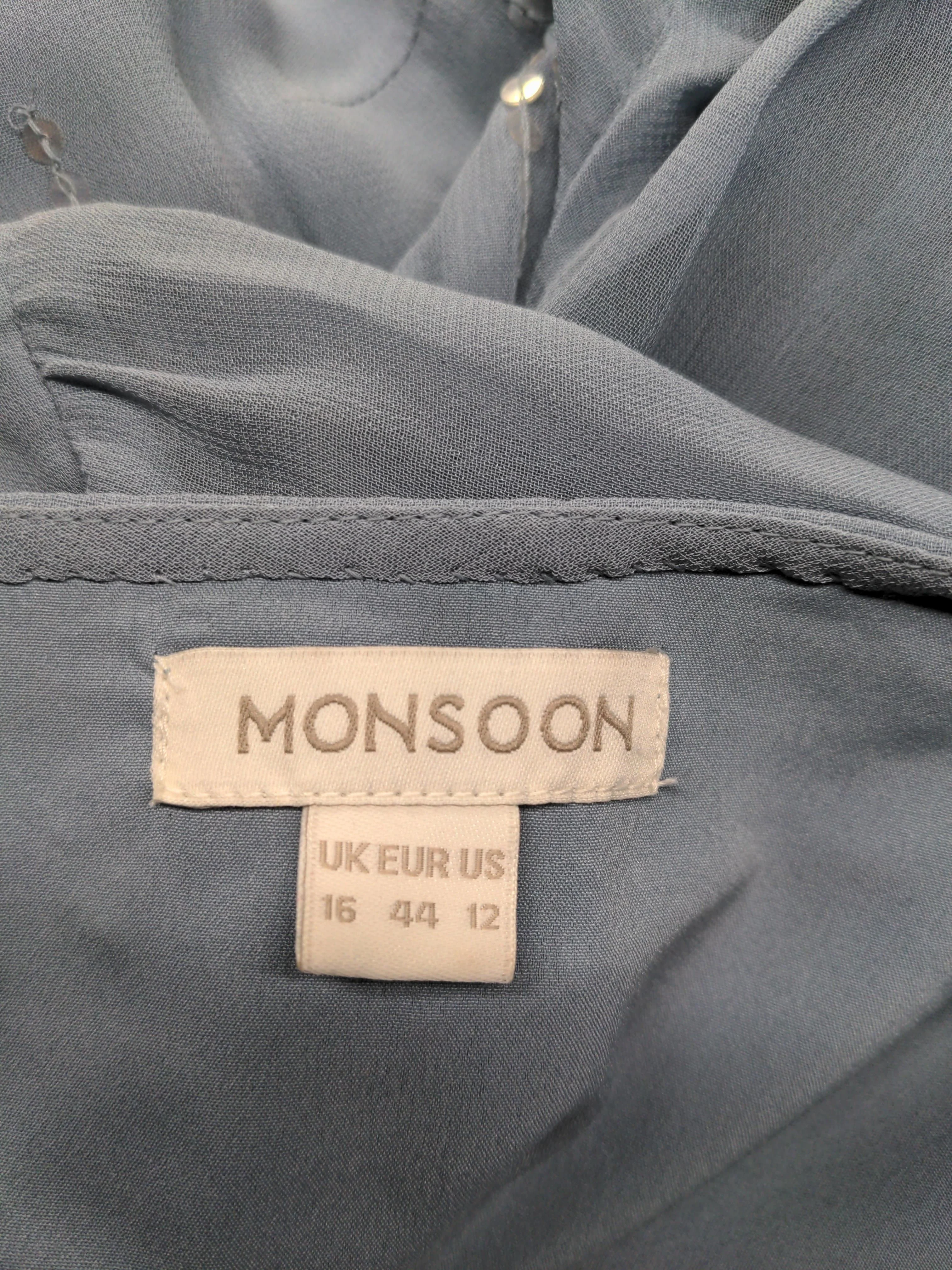 Monsoon Mini Dress in Blue - Image 5